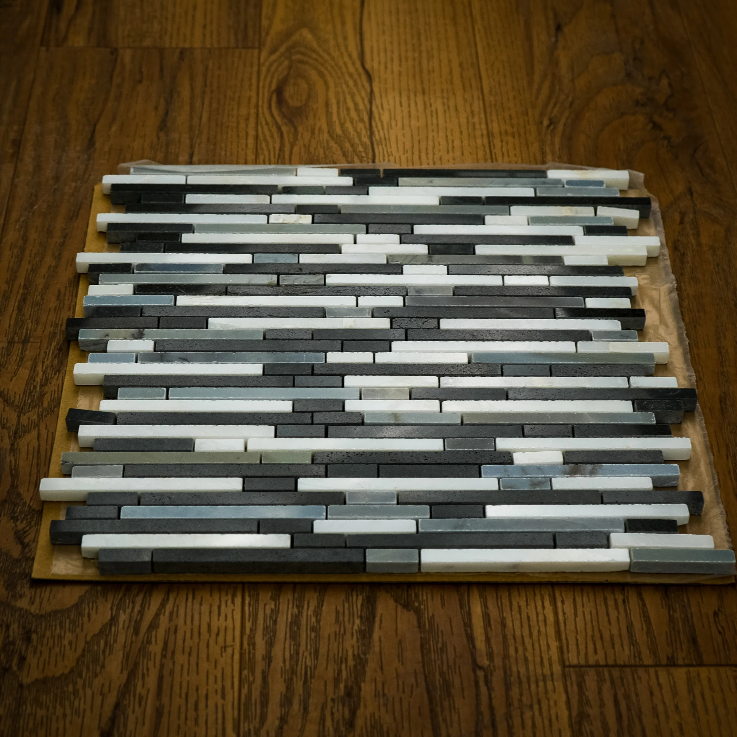 12" x 12" Carrara + Moon Stone Marble Mosaic Tile  5.1 sq. ft. (5 per box) - Image 4