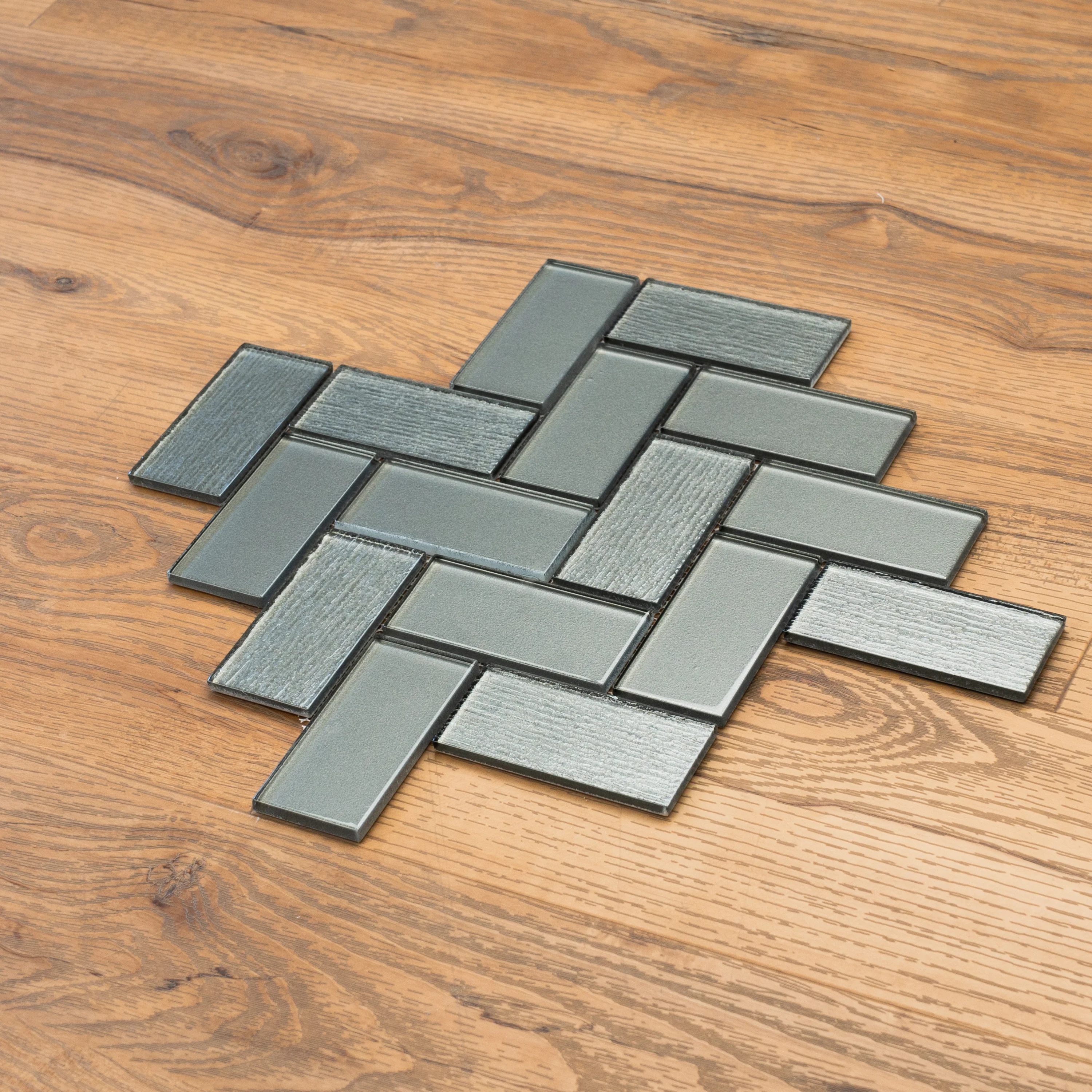 13 1/4"x 15" Mosaic Grey Tiles - 7.75 sq.ft. - Image 4