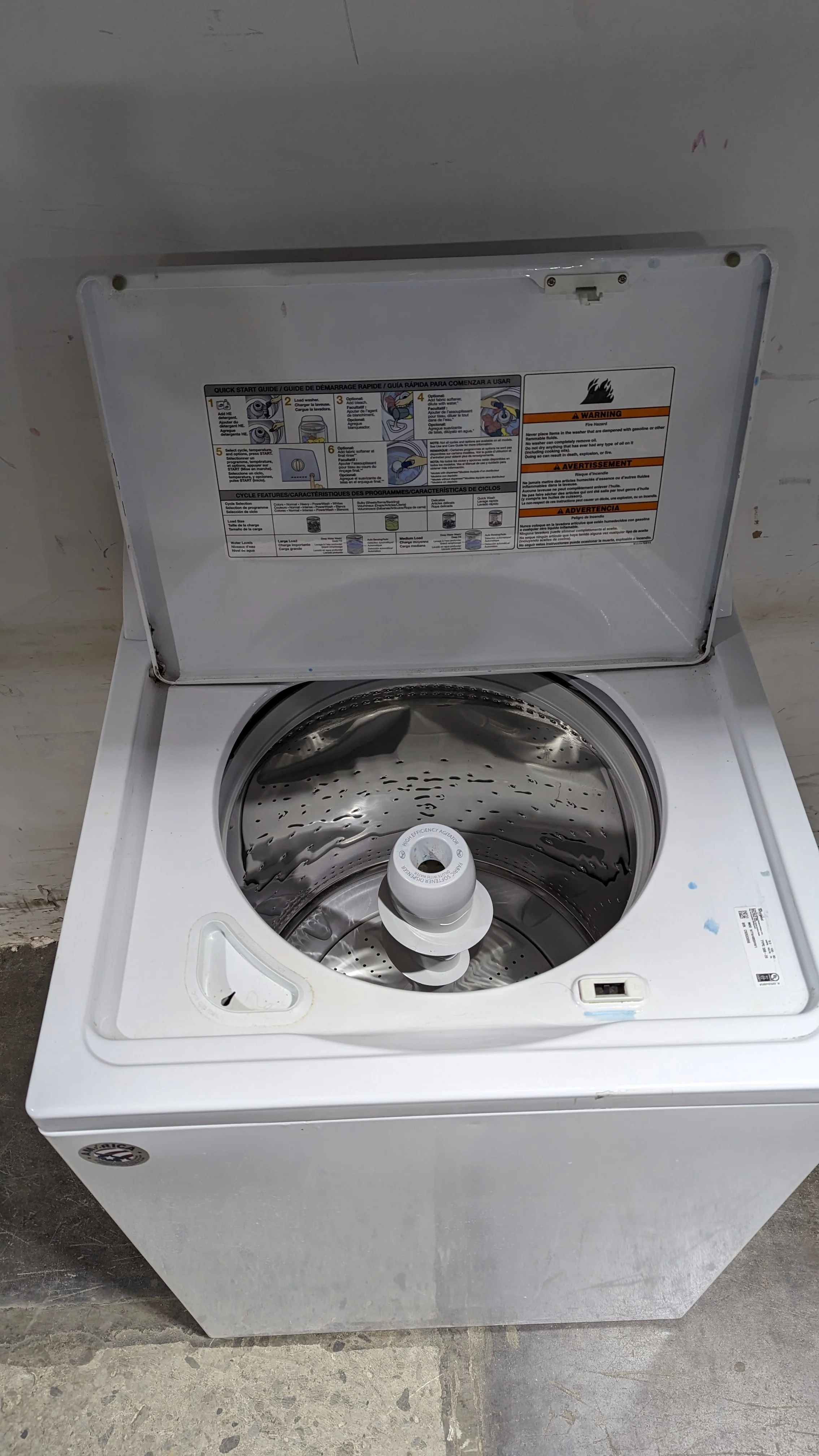 27"W Whirlpool Top-Loading Washing Machine - Image 3
