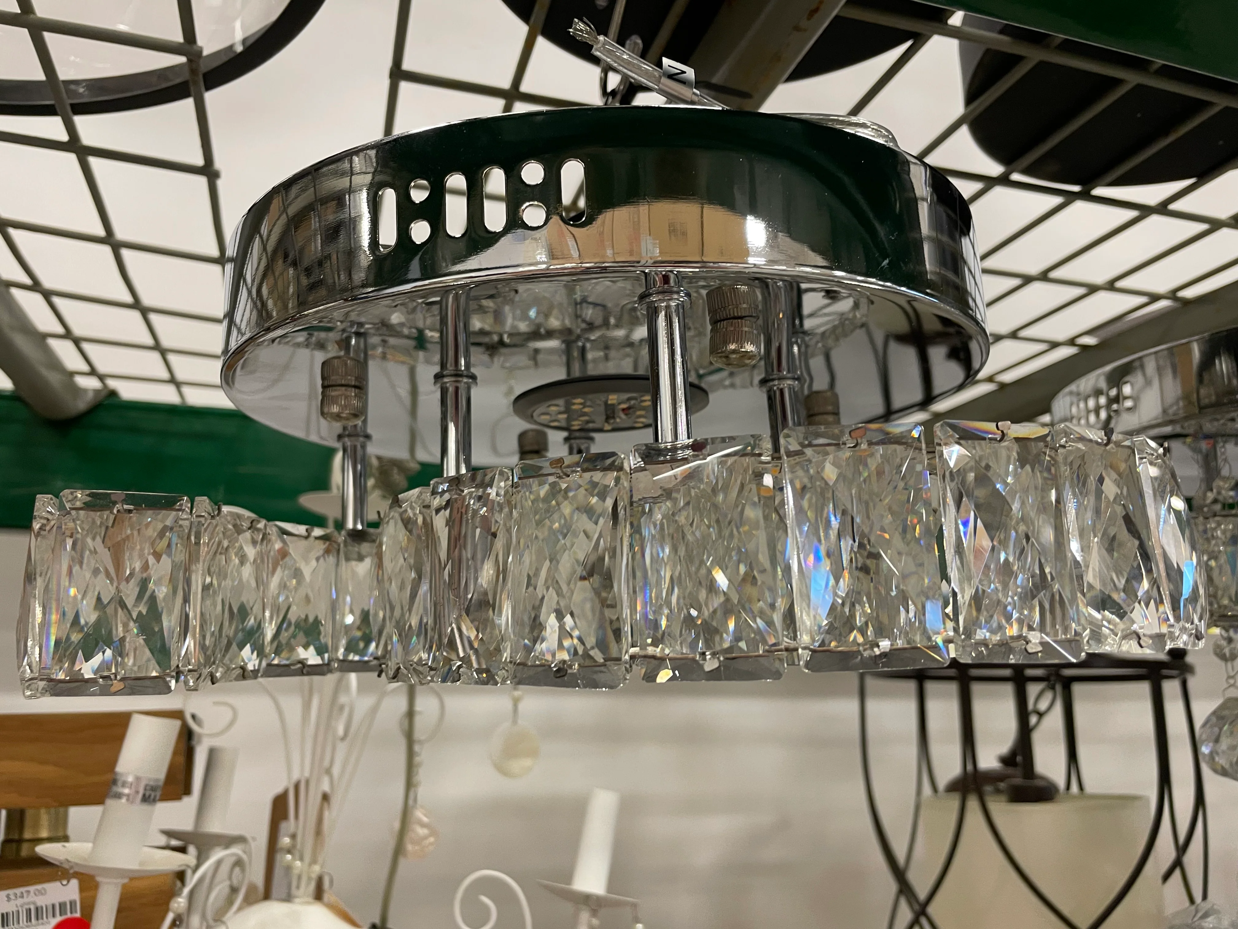 3 Cs Crystal Flushmount - Image 3
