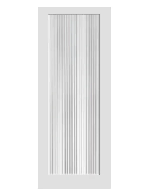 36-inch x 80 1-Lite Primed Solid Wood Shaker Style Glass Interior French Door MDF