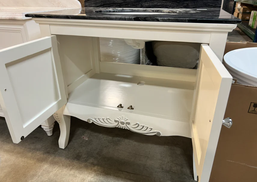 37" Vanity W/ Black Stone Countertop - Image 2