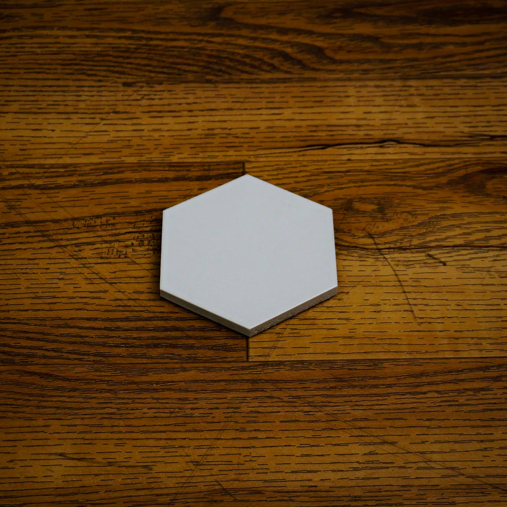 4x4.5-Inch Matte Light Grey Hex Porcelain Tile – 50 pcs box covers 6.25 sq ft - Image 2