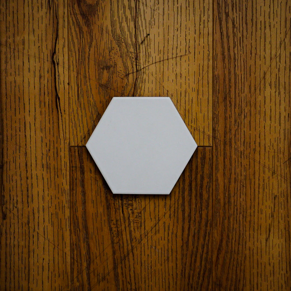 4x4.5-Inch Matte Light Grey Hex Porcelain Tile – 50 pcs box covers 6.25 sq ft - Image 4