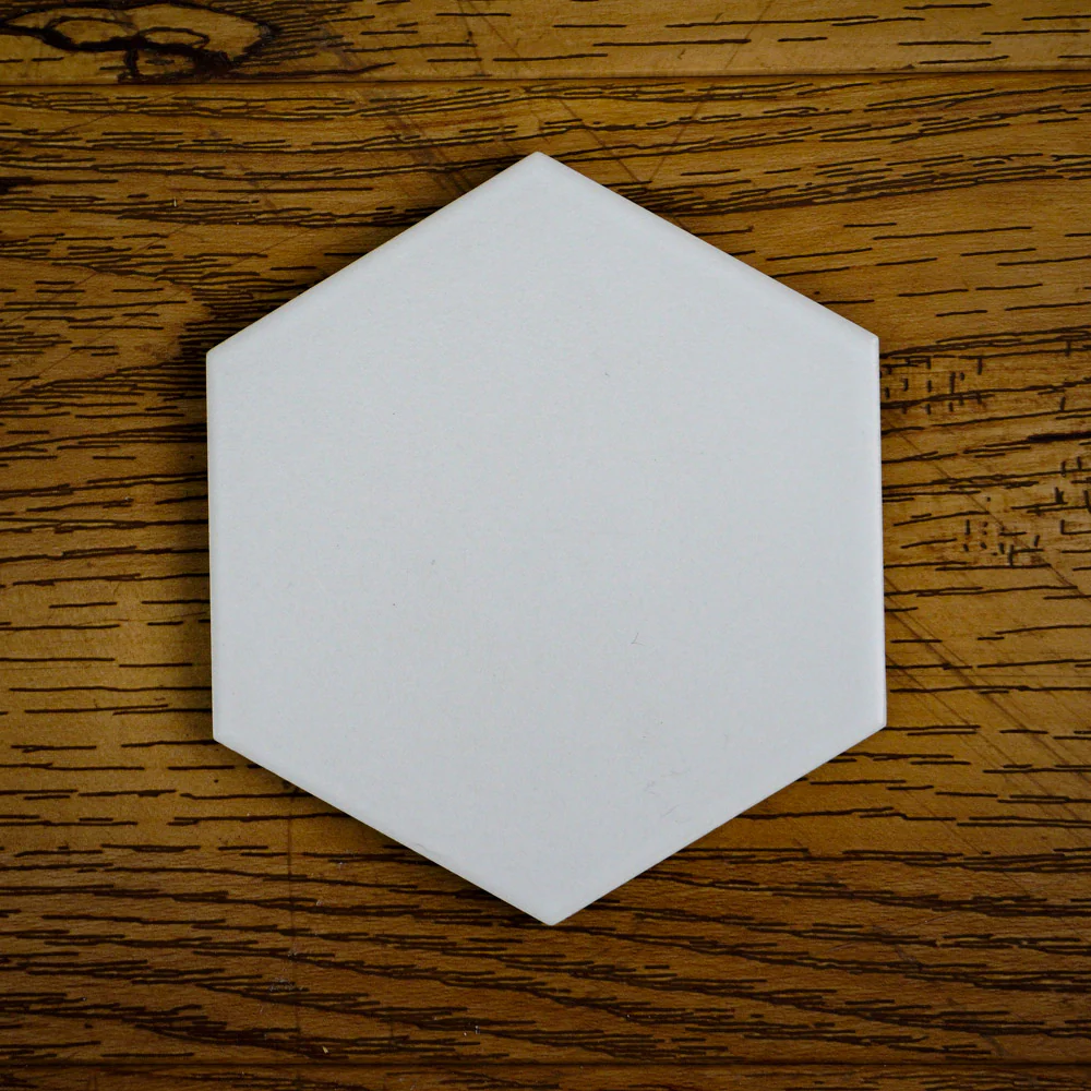 4x4.5-Inch Matte Light Grey Hex Porcelain Tile – 50 pcs box covers 6.25 sq ft - Image 6