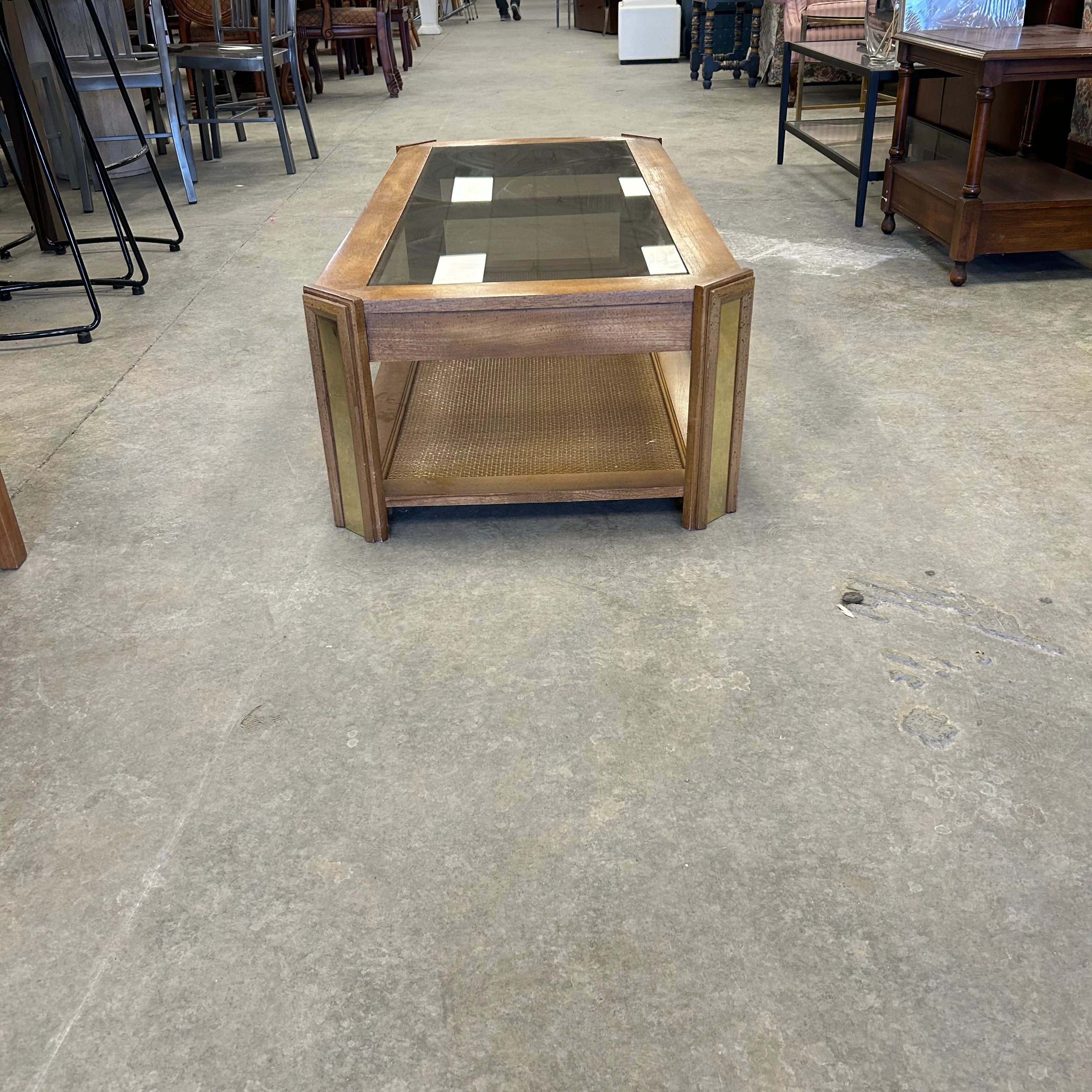 54-inch Glass Top Coffee Table - Image 3