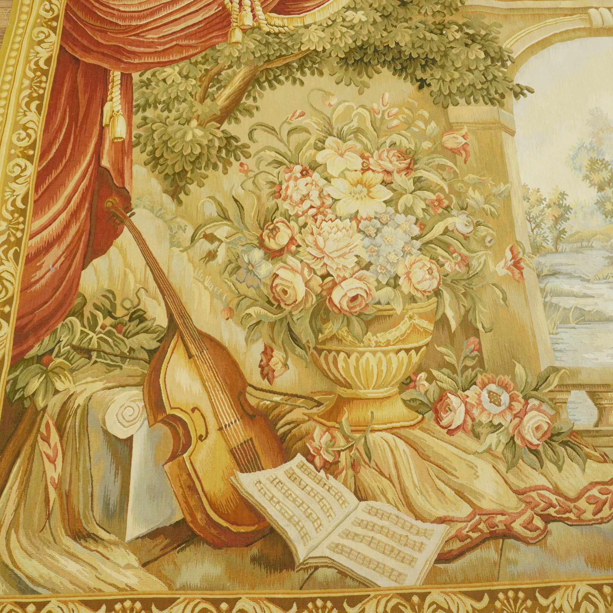 5x8-ft Handwoven Tapestry - Cadence in Thread - Image 4