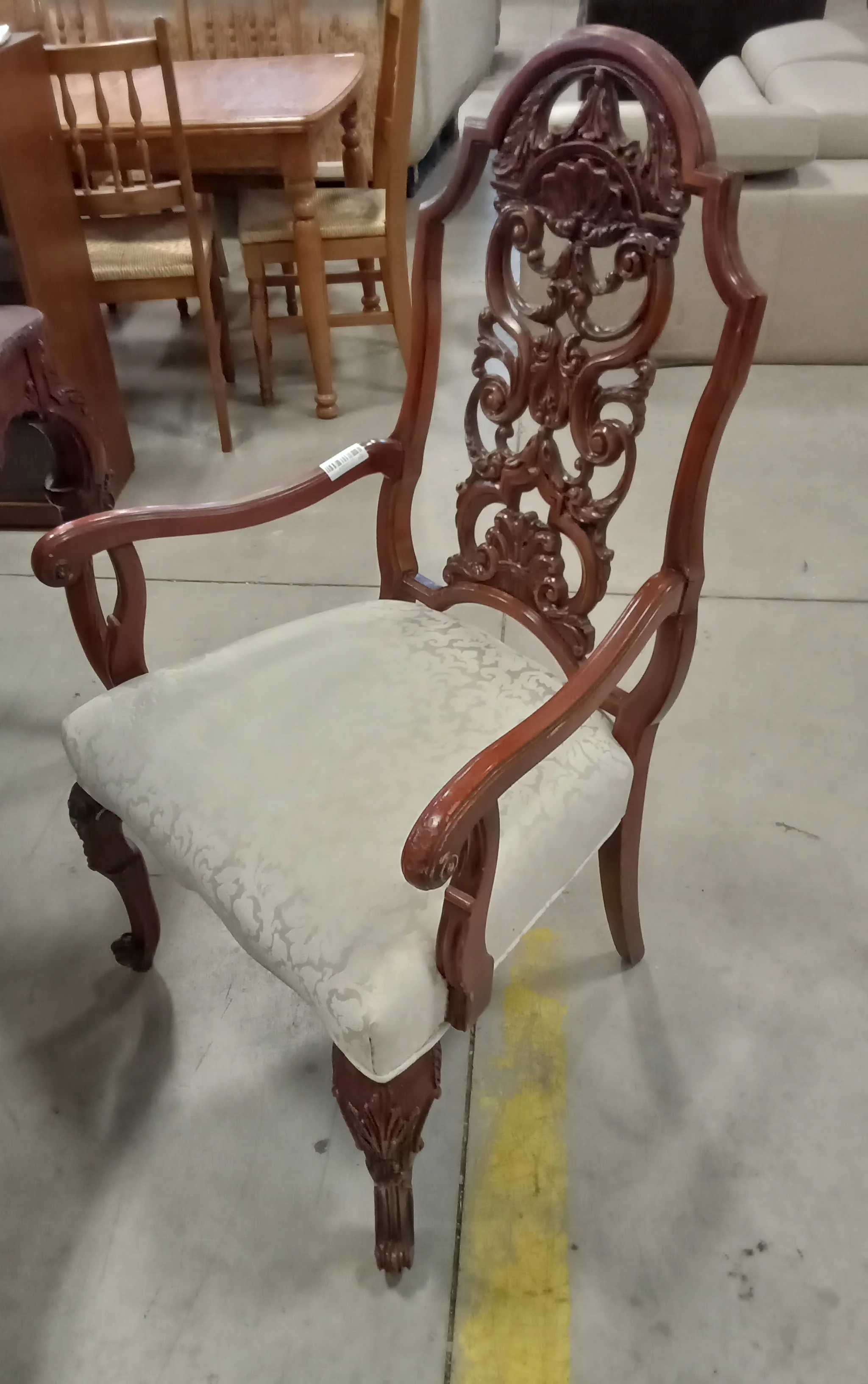 60"W Dining Table with Five Chairs and Two Leaves - Image 3