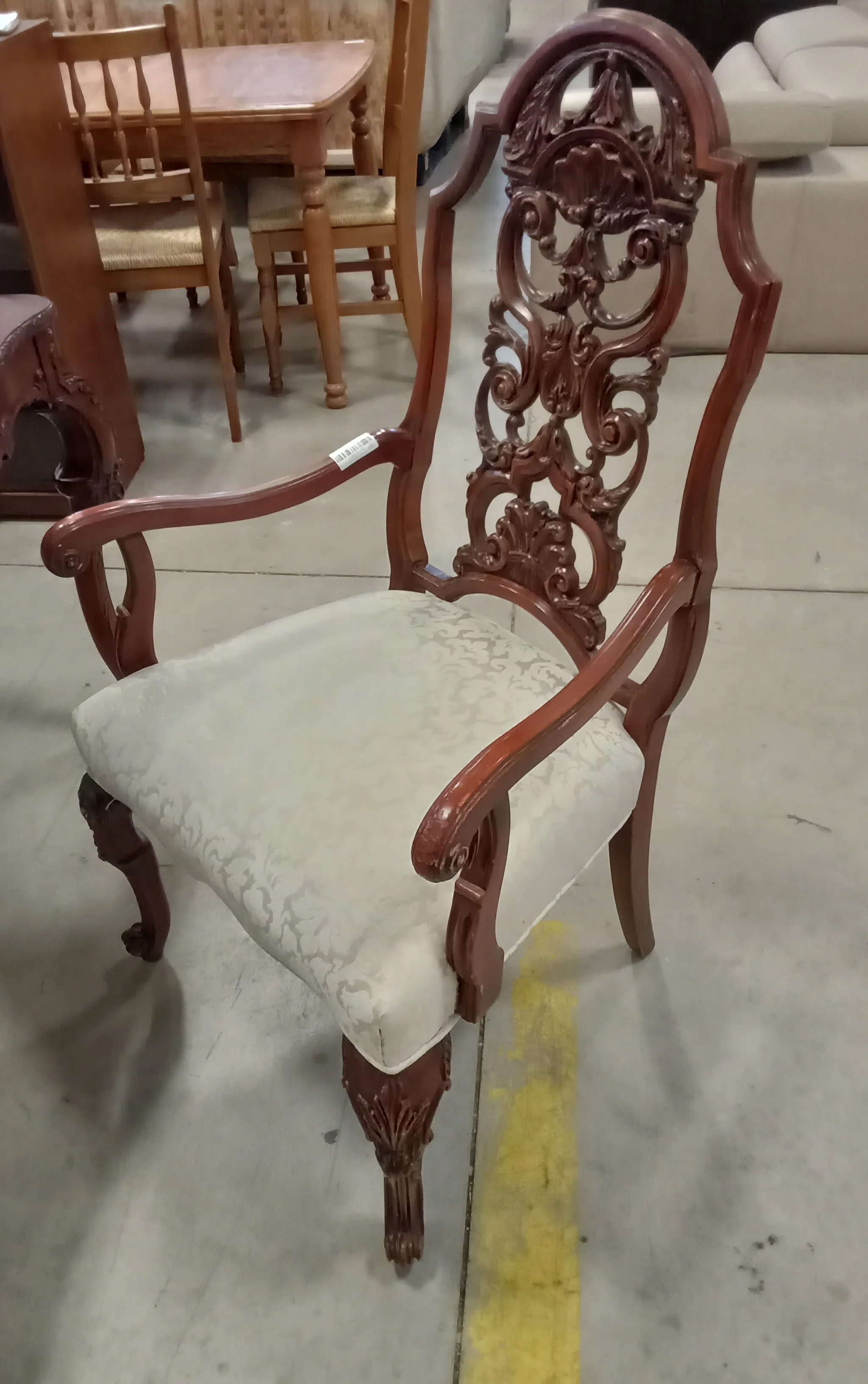 60"W Dining Table with Five Chairs and Two Leaves - Image 4