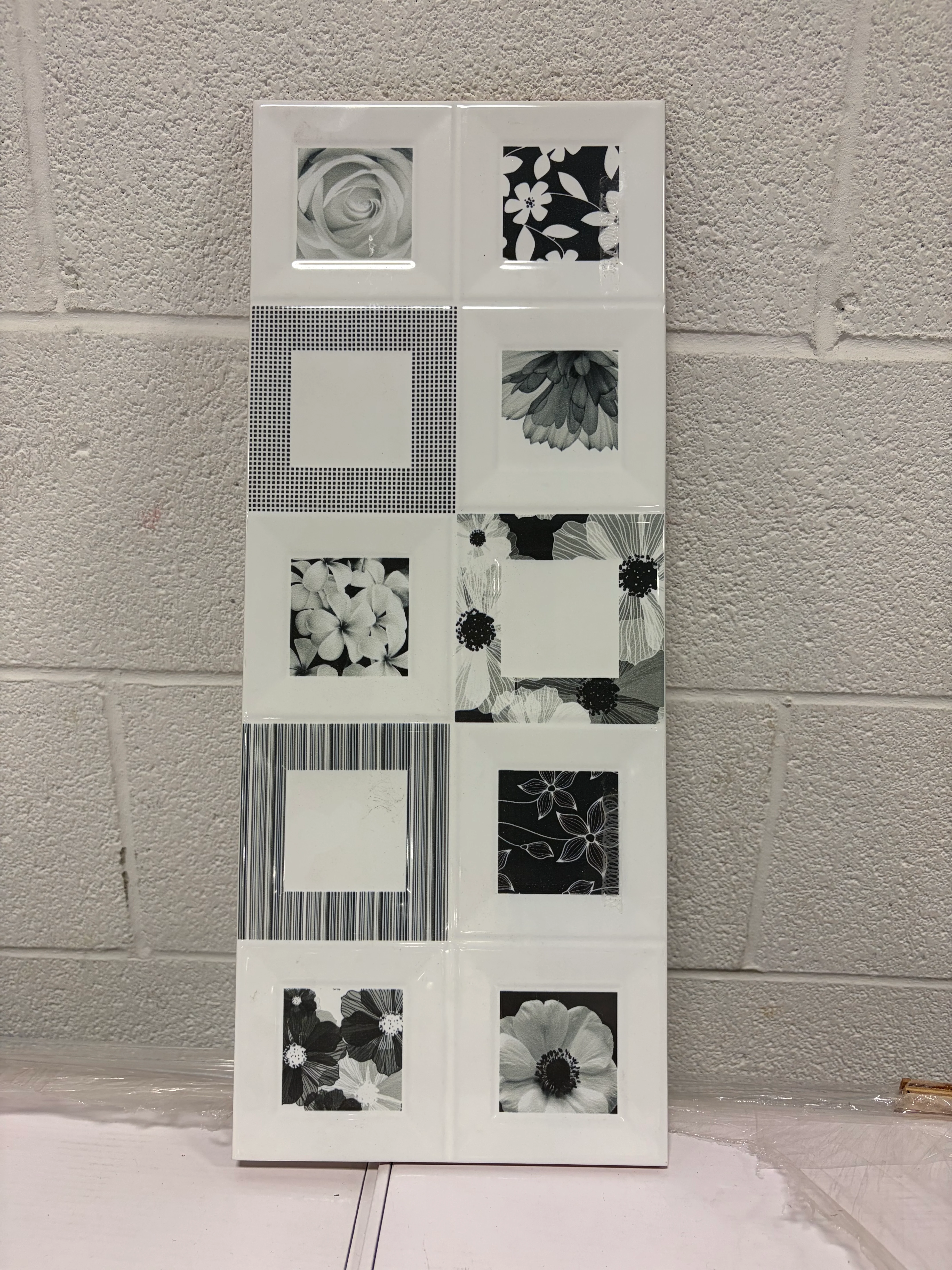7" x 19" Floral Tile - Image 2