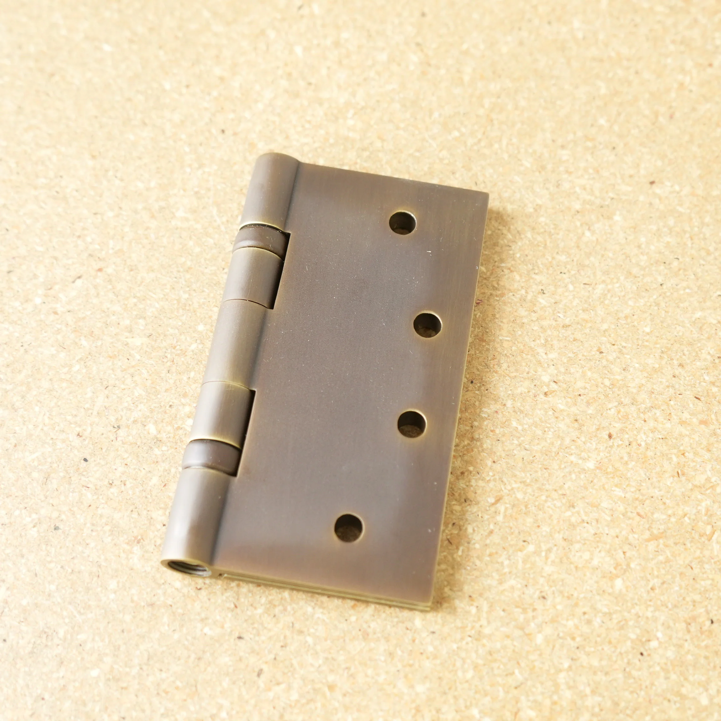 Baldwin Aged Brass Ball Bearing Hinge SQ 4"x4" Half Pair - Image 6