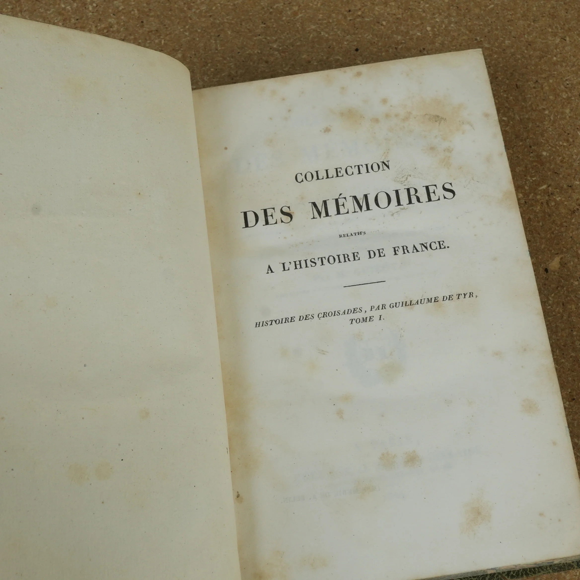 Collection des Mémoires Relatifs A l'Histoire de France by Francois Guizot 1824 Vol 1 - Image 5