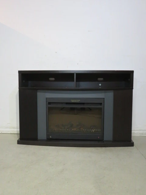 Dark Mantel with Electric Fireplace - Image 5