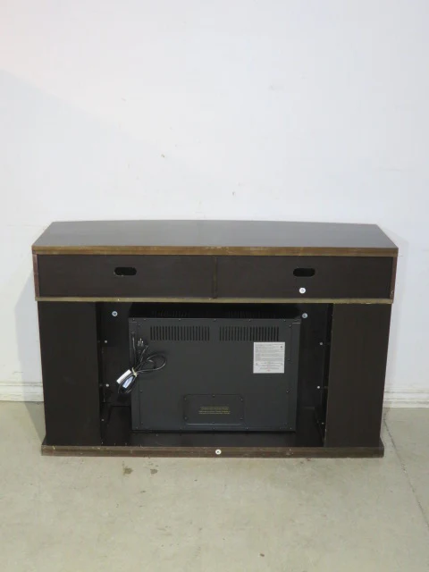 Dark Mantel with Electric Fireplace - Image 7