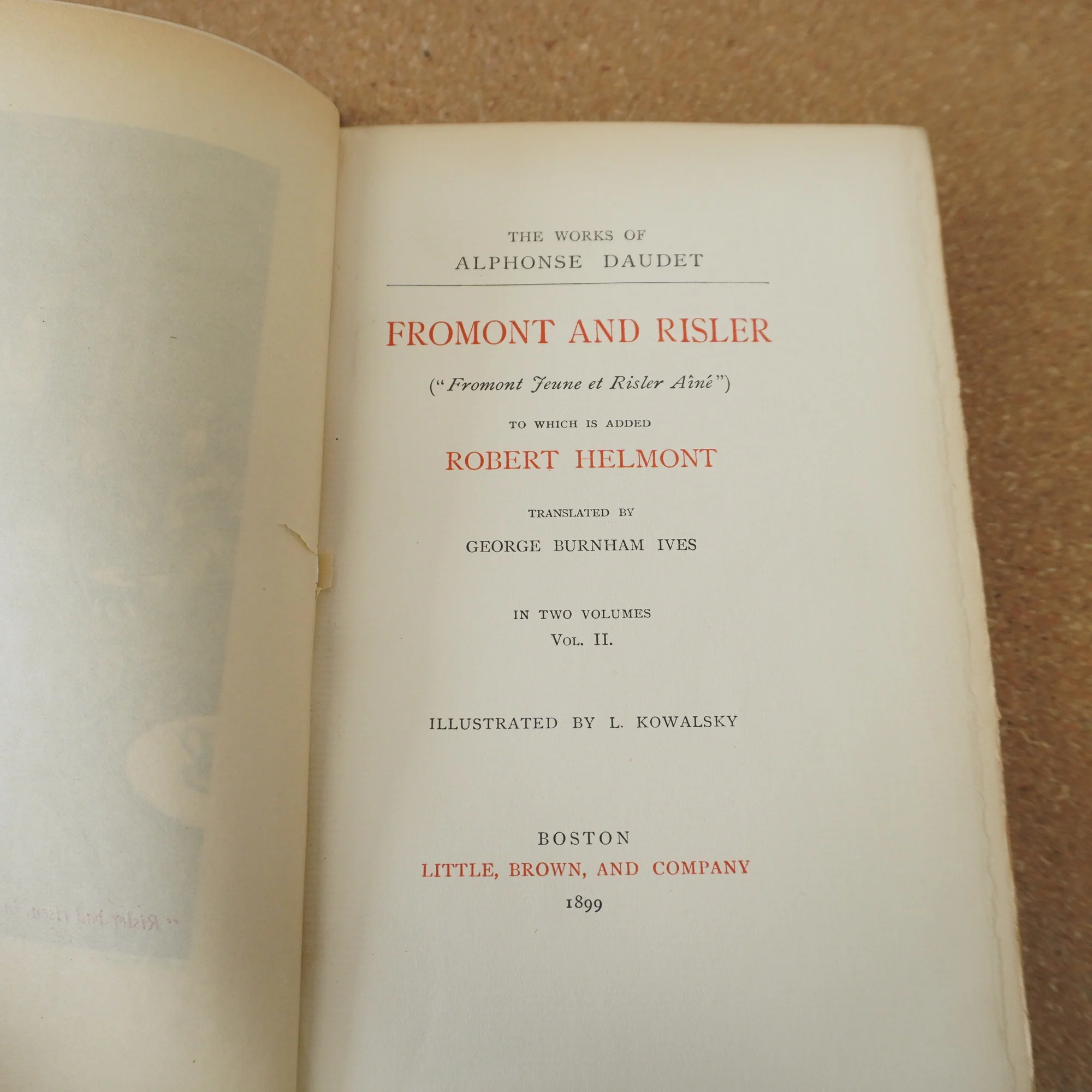 Daudet's Works Vol. 4 Limited Edition #509/1000 - Fromont and Risler II 1899 - Image 5