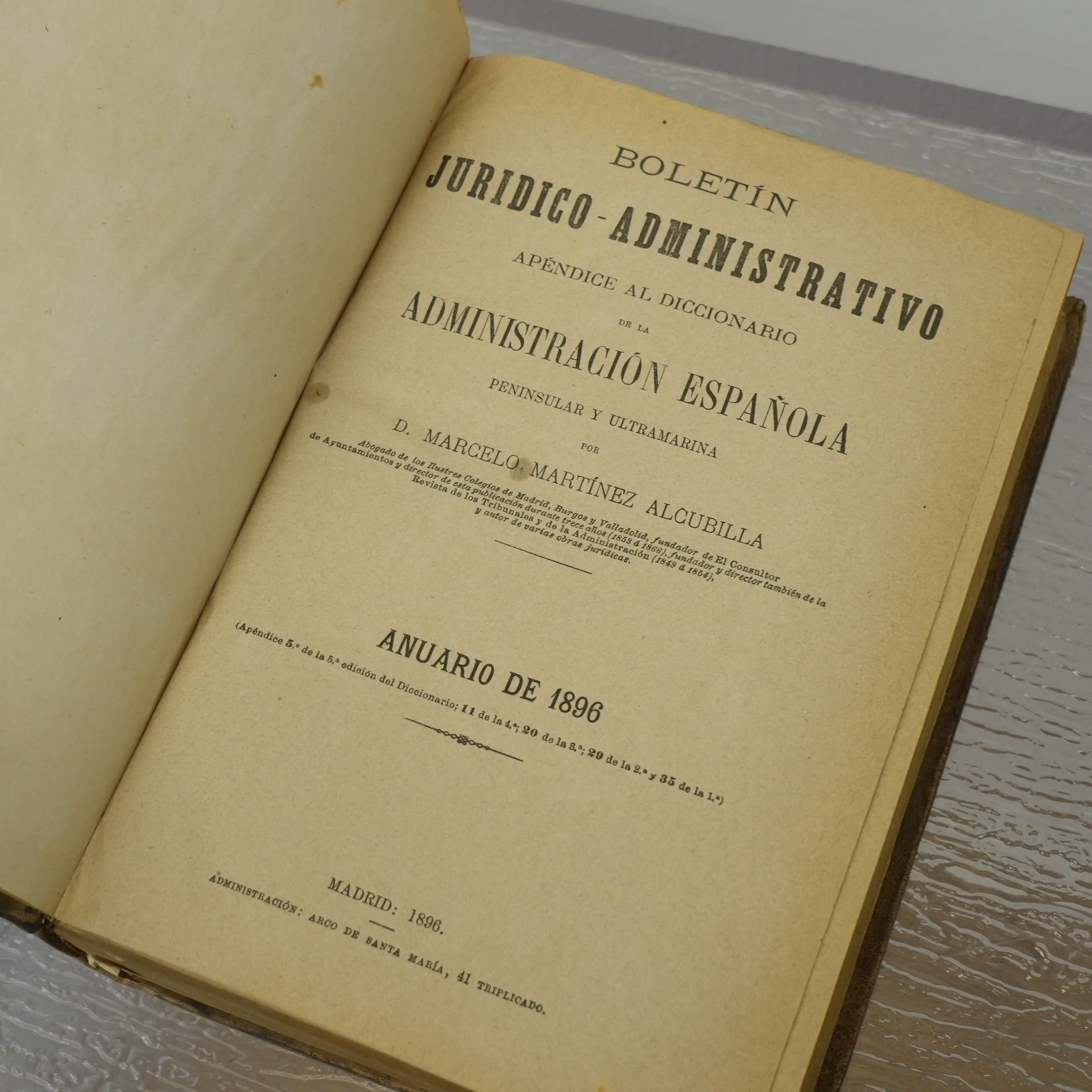 Diccionario de la Administración Española by Marcelo Martínez Alcubilla - Apéndice 1896 - Image 3