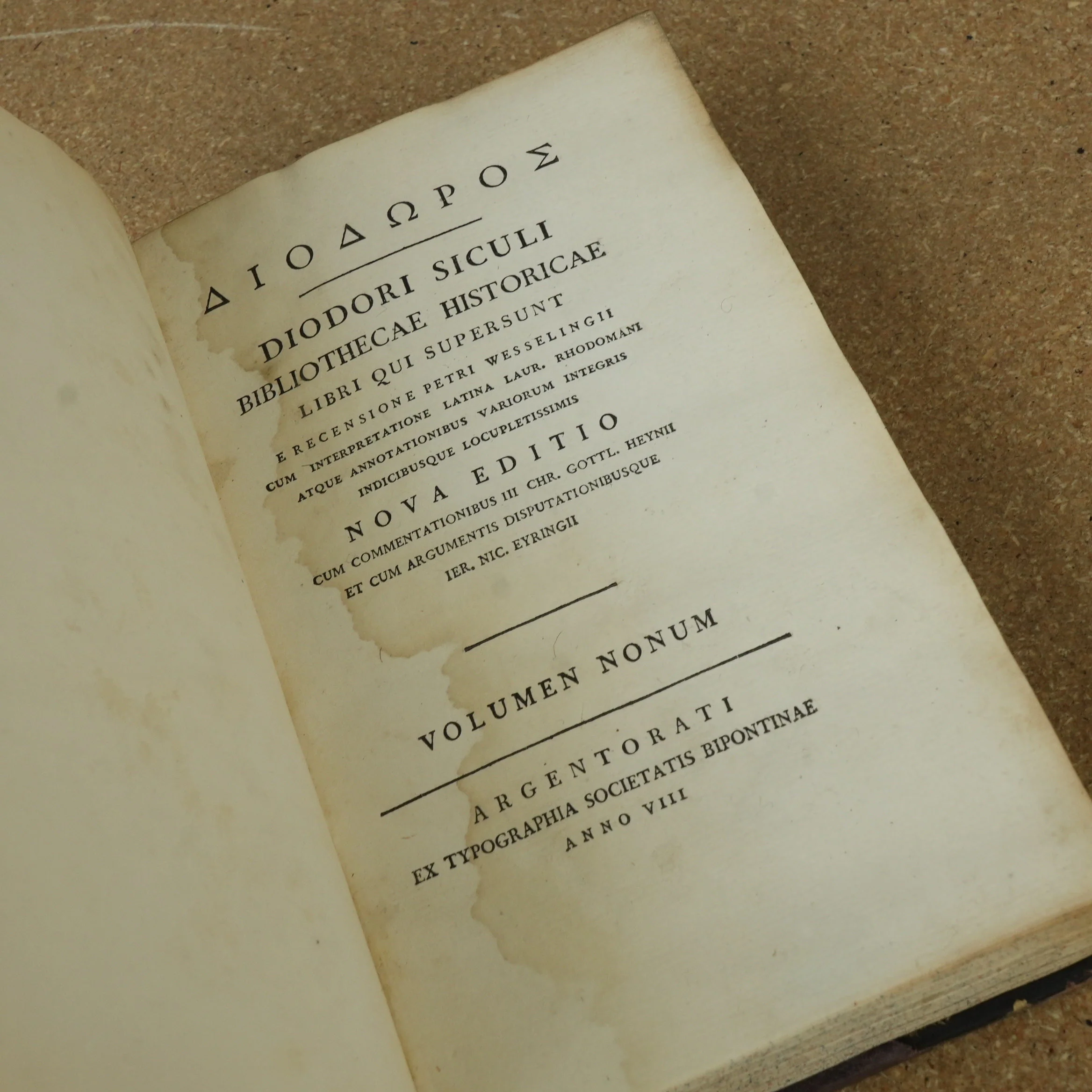 Bibliothecae Historicae by Diodorus Siculus Vol IX 1947 - Image 4