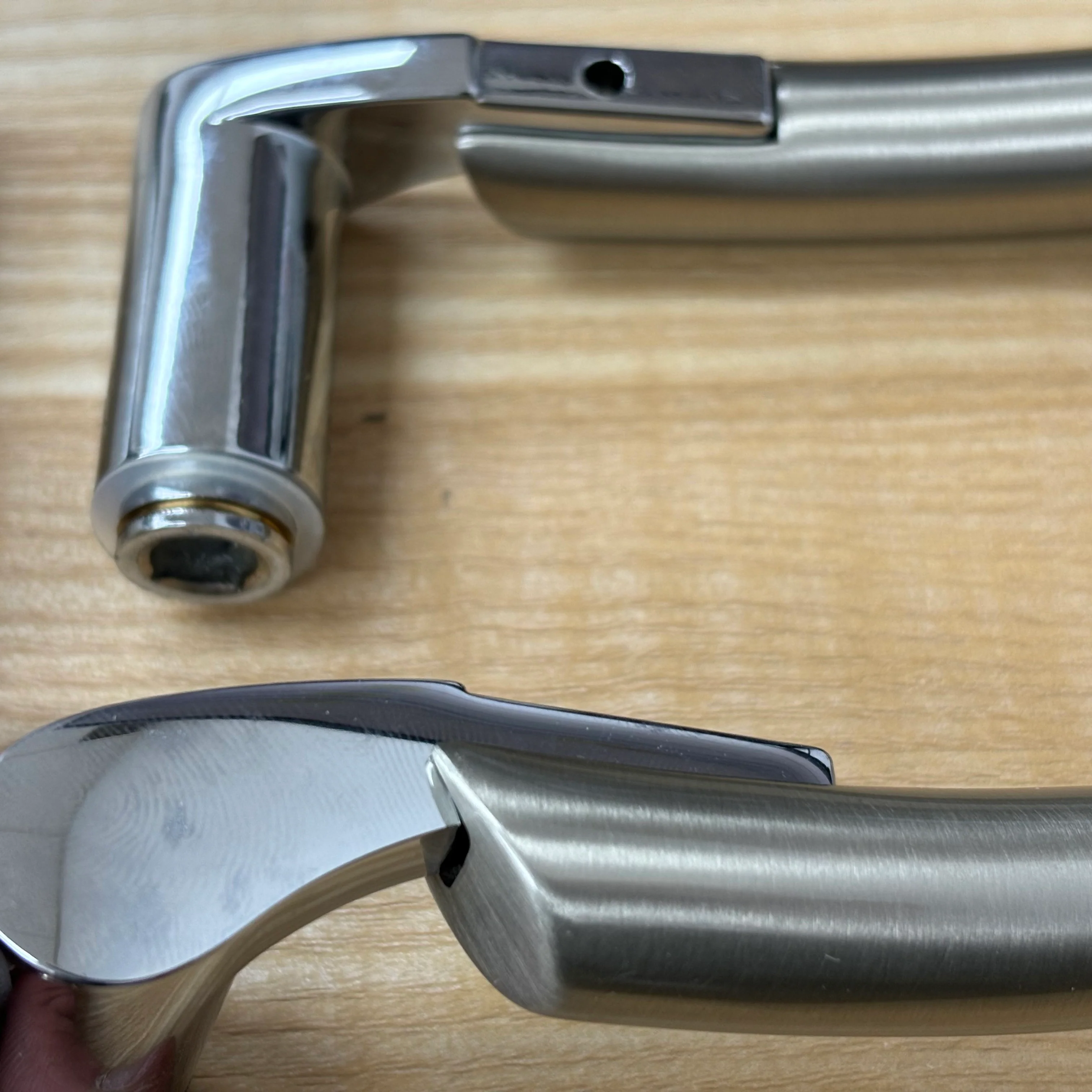 Door Lever Trim Set – Chrome & Satin Nickel, ALM-999 - Image 6