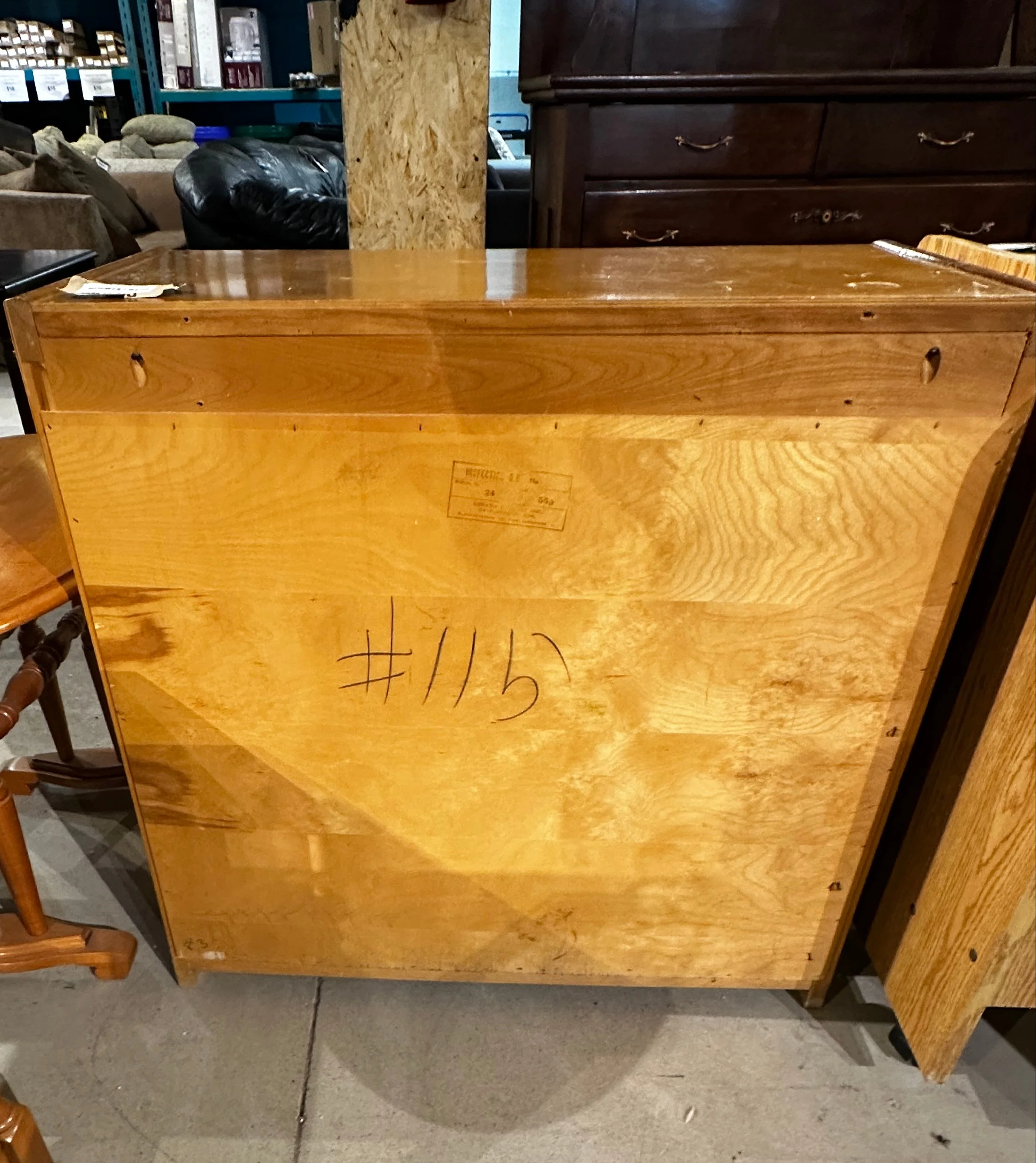 Vintage Art Deco Waterfall Dresser - Image 3