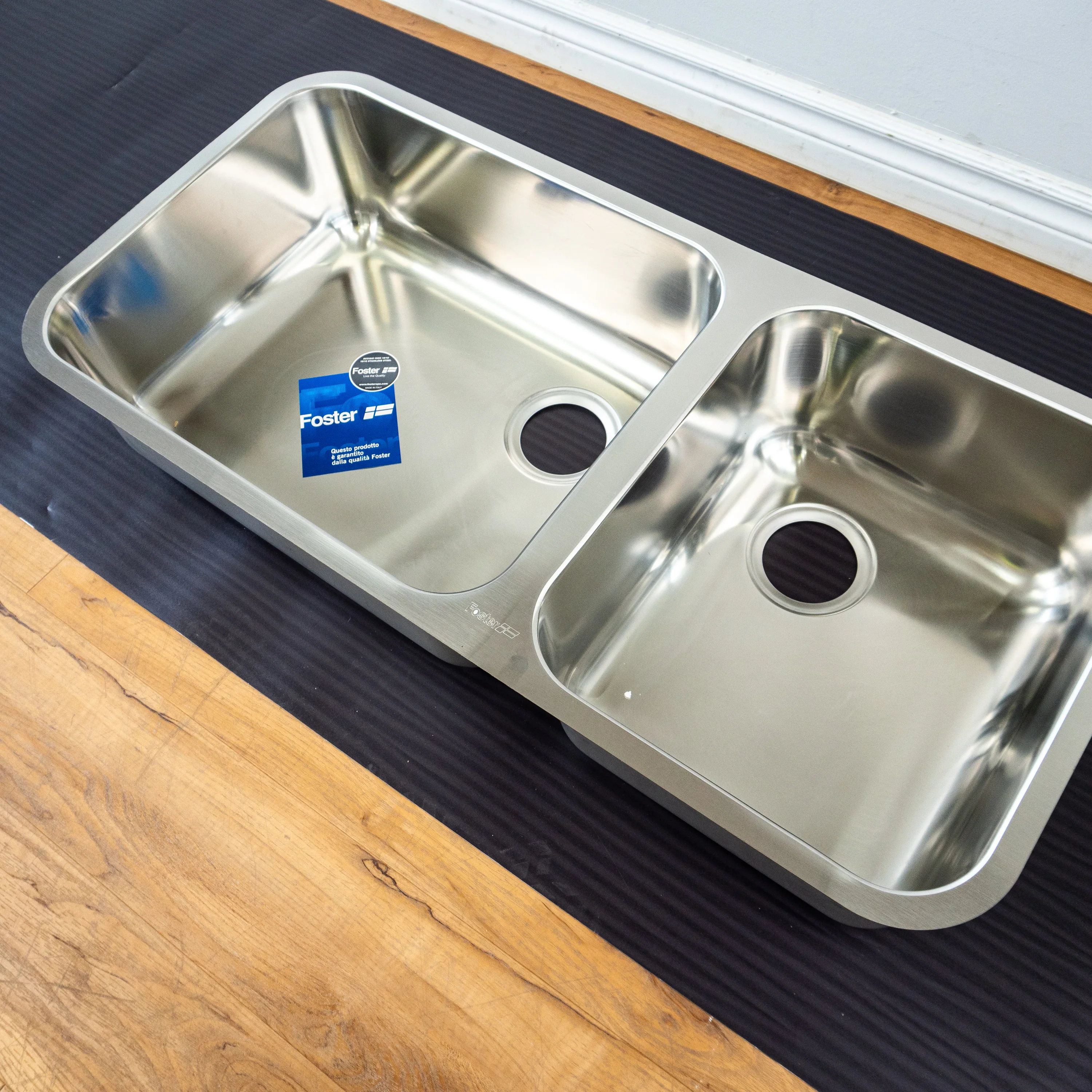 Foster Undermount Double Kitchen Sink - Stainless Steel - Image 3
