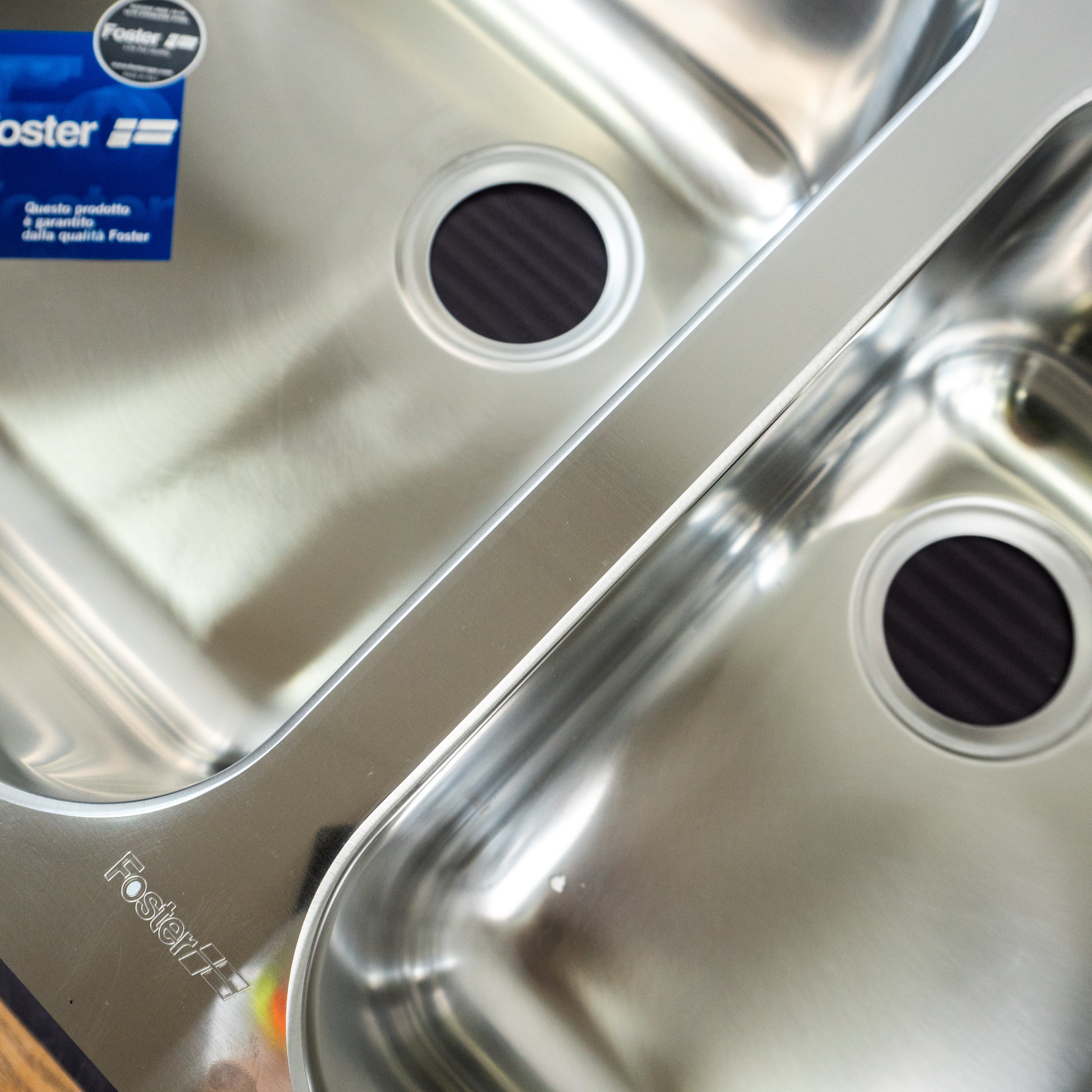 Foster Undermount Double Kitchen Sink - Stainless Steel - Image 5