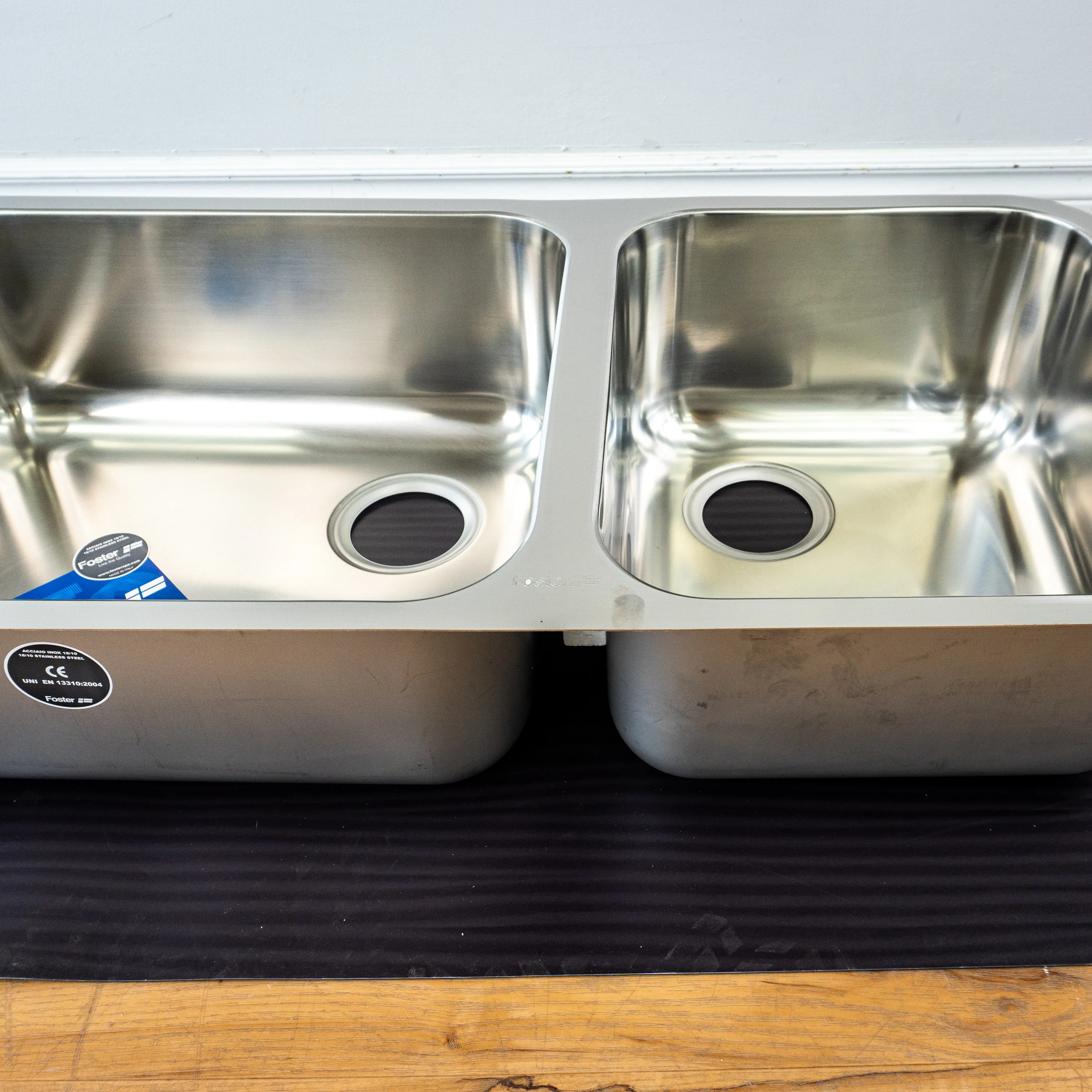 Foster Undermount Double Kitchen Sink - Stainless Steel - Image 8