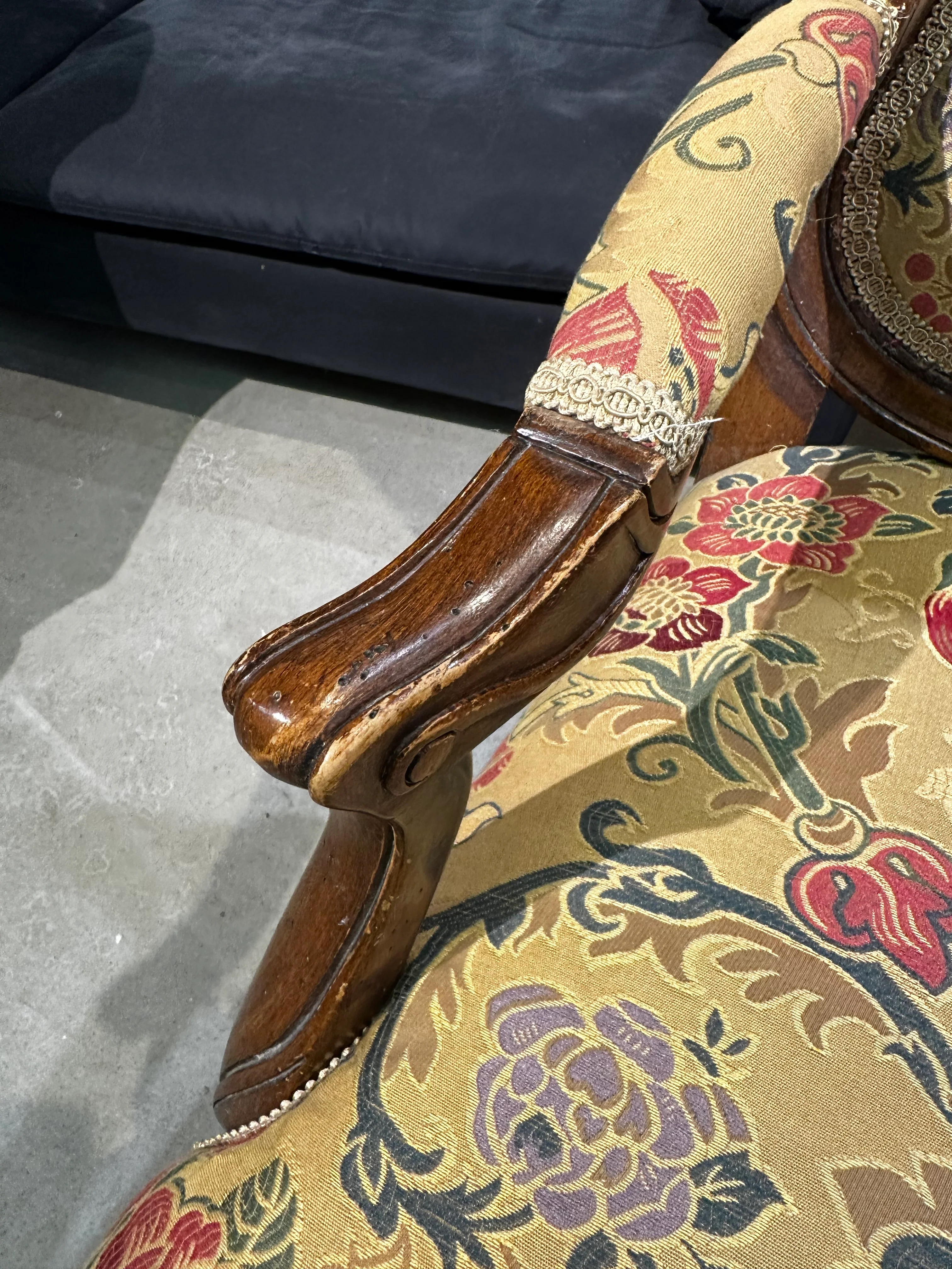 French Louis XV style armchair - Image 5