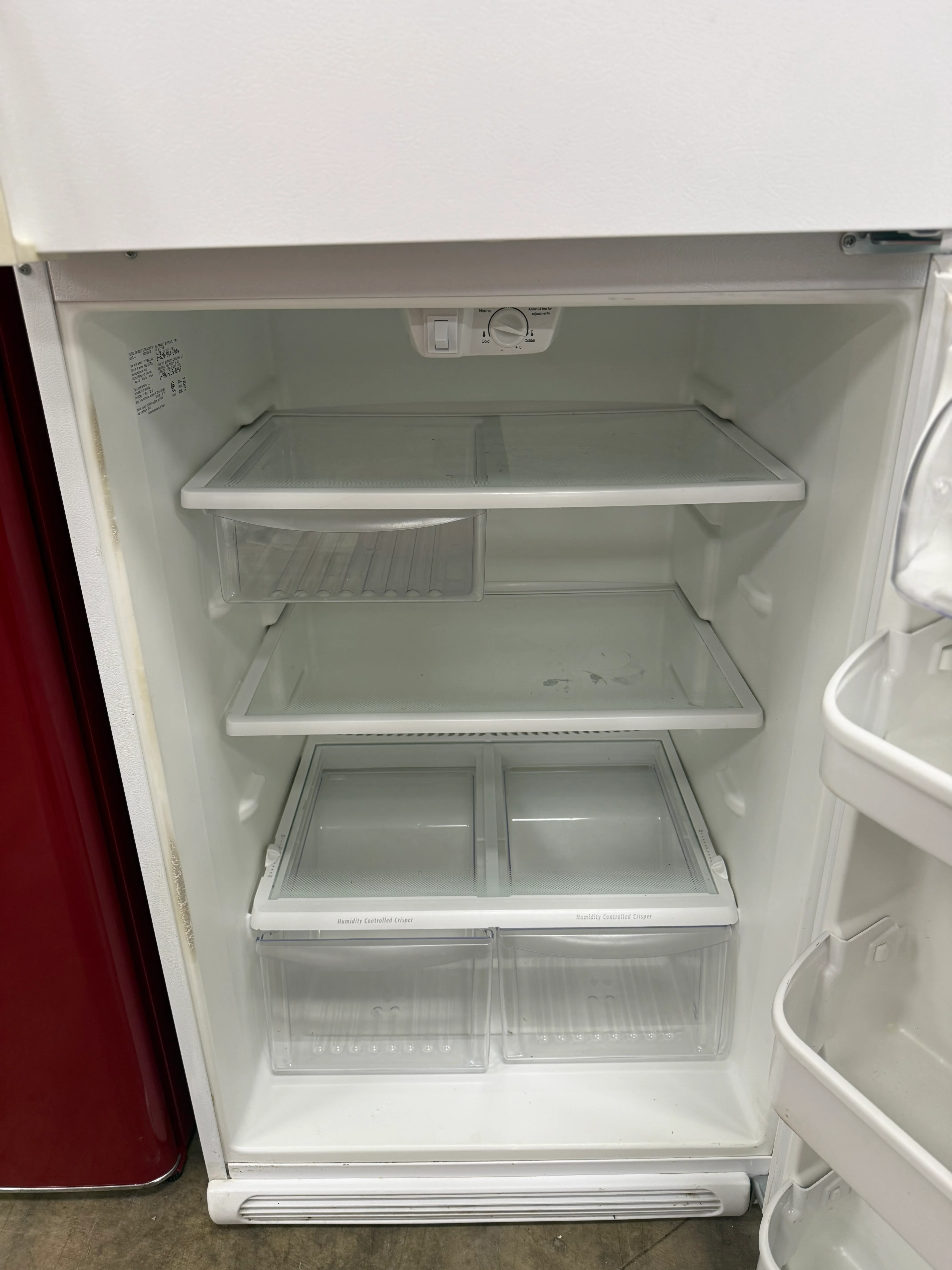 Frigidaire Ivory White Fridge - Image 3