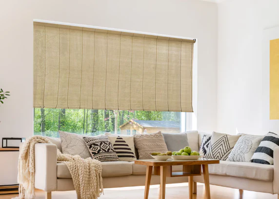 Hampton Bay 72-inch x 72 inch Cordless Matchstick Bamboo Shade - Image 2