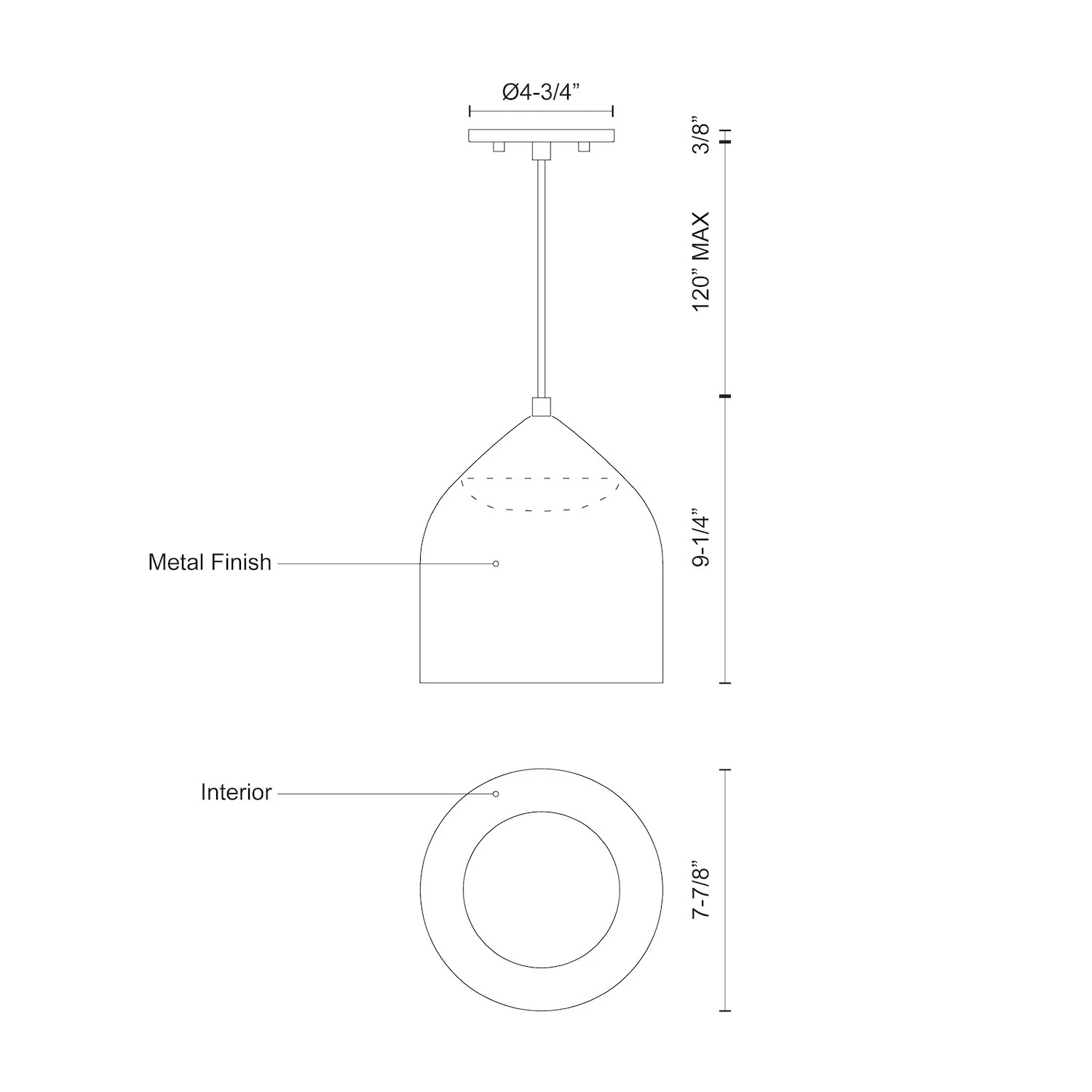 Helena Pendant - Black - Image 2