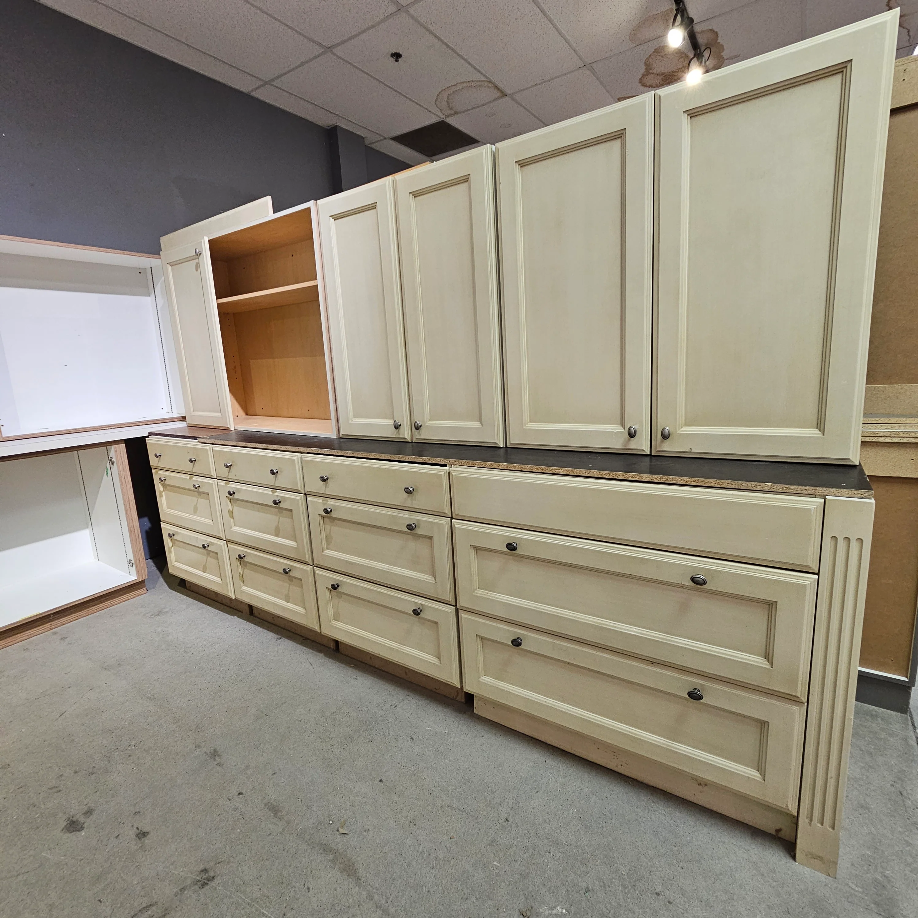 Inset Cream Colored Kitchen