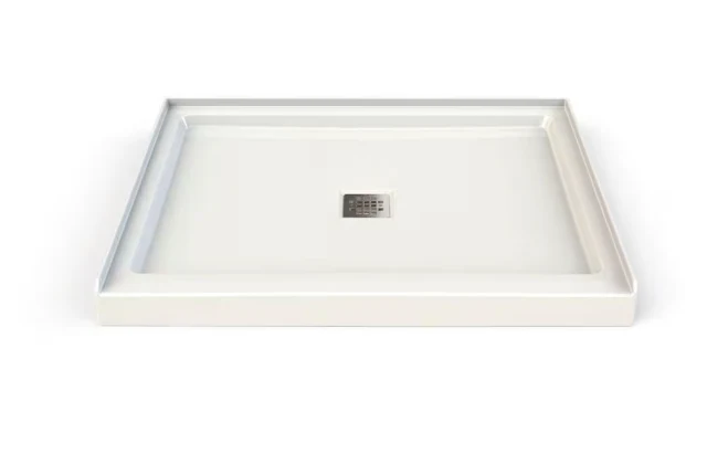 MAAX 42L x 34W x 3H-inch Rectangular Acrylic Shower Base Pan in White