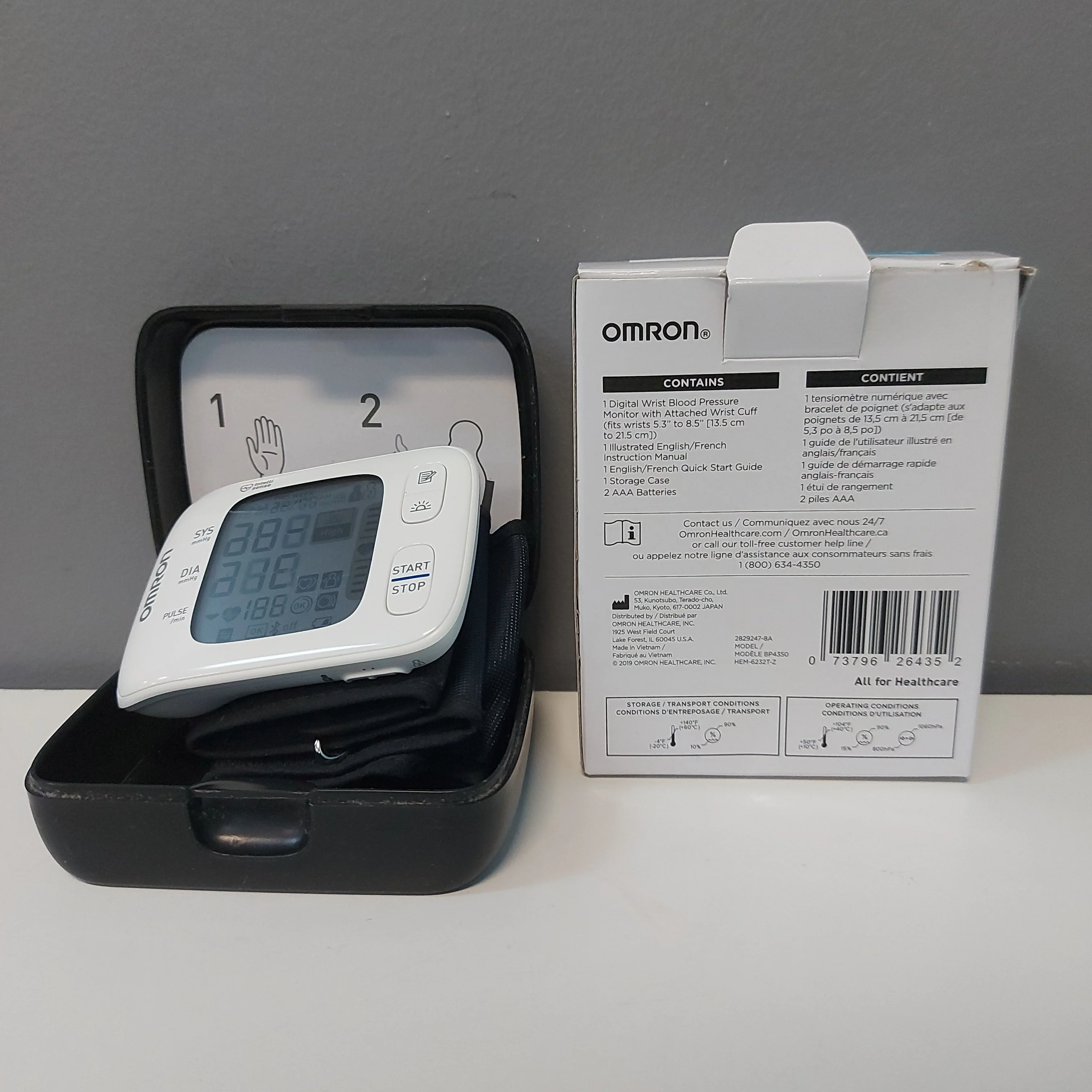 Omron Gold Wrist Blood Pressure Monitor | Bluetooth - Image 3
