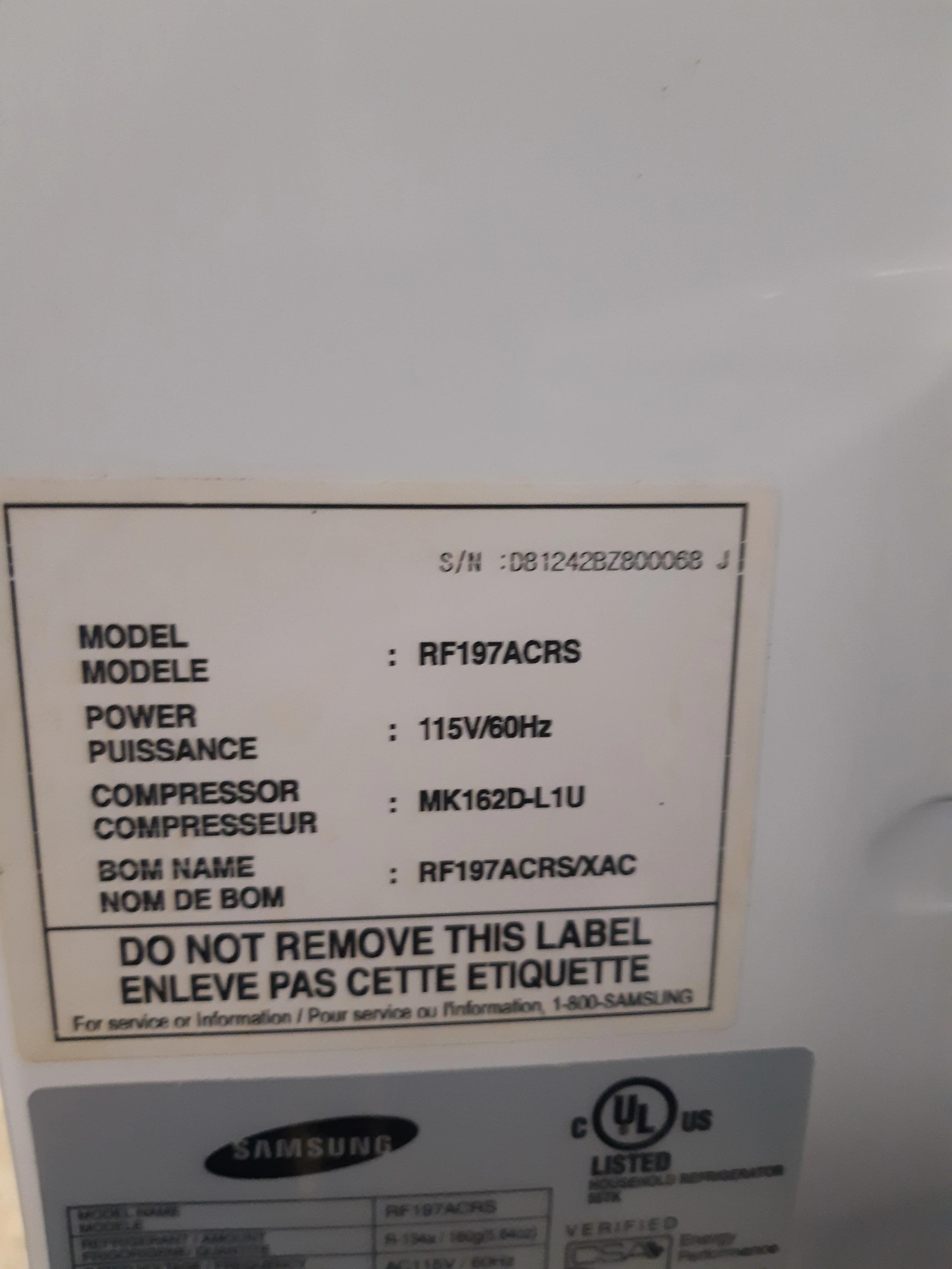 Samsung Stainless Steel Refrigerator - Image 4