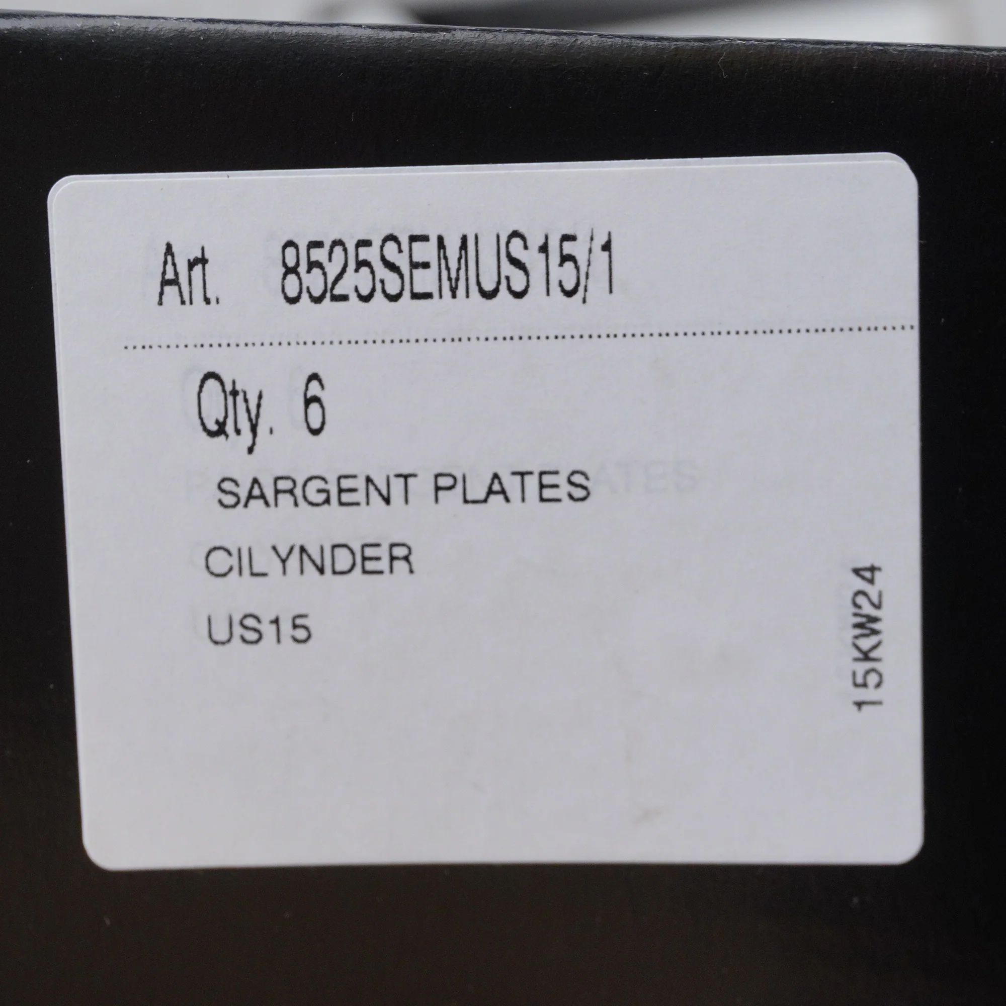 Sargent Door Plate in Satin Nickel, 8525SEMUS15/1 - Image 7