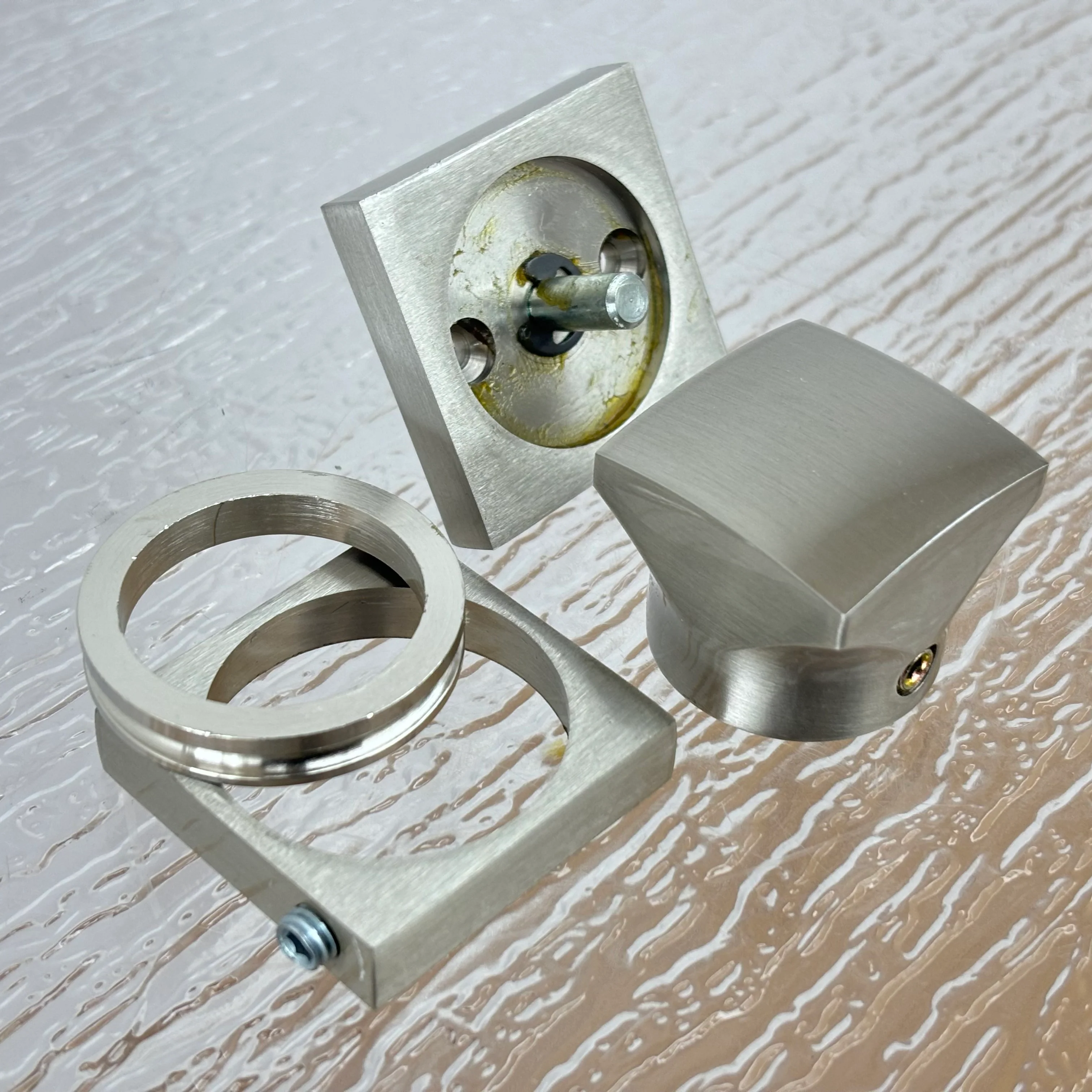 Square Privacy Thumb Turn Set in Satin Nickel, 3-Pack, 8000STT - Image 2