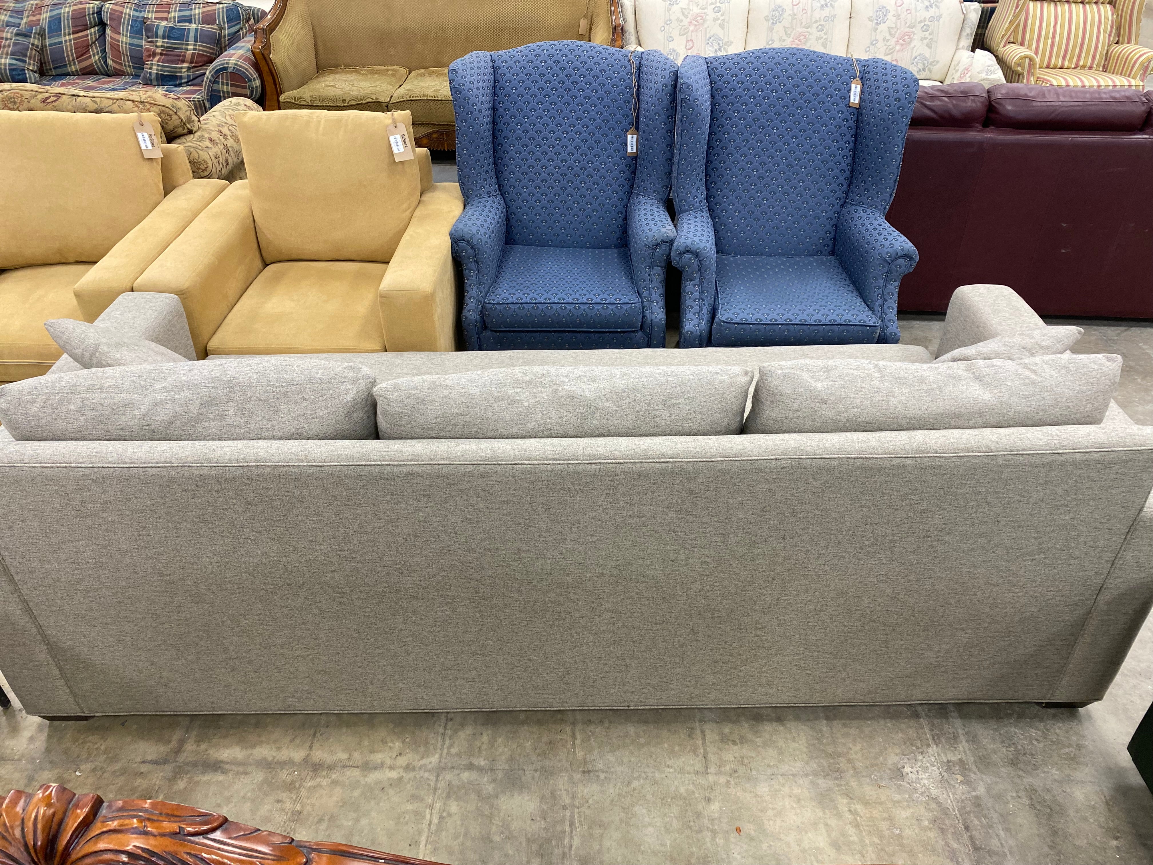 Stone Grey gresham house Long Sofa - Image 3