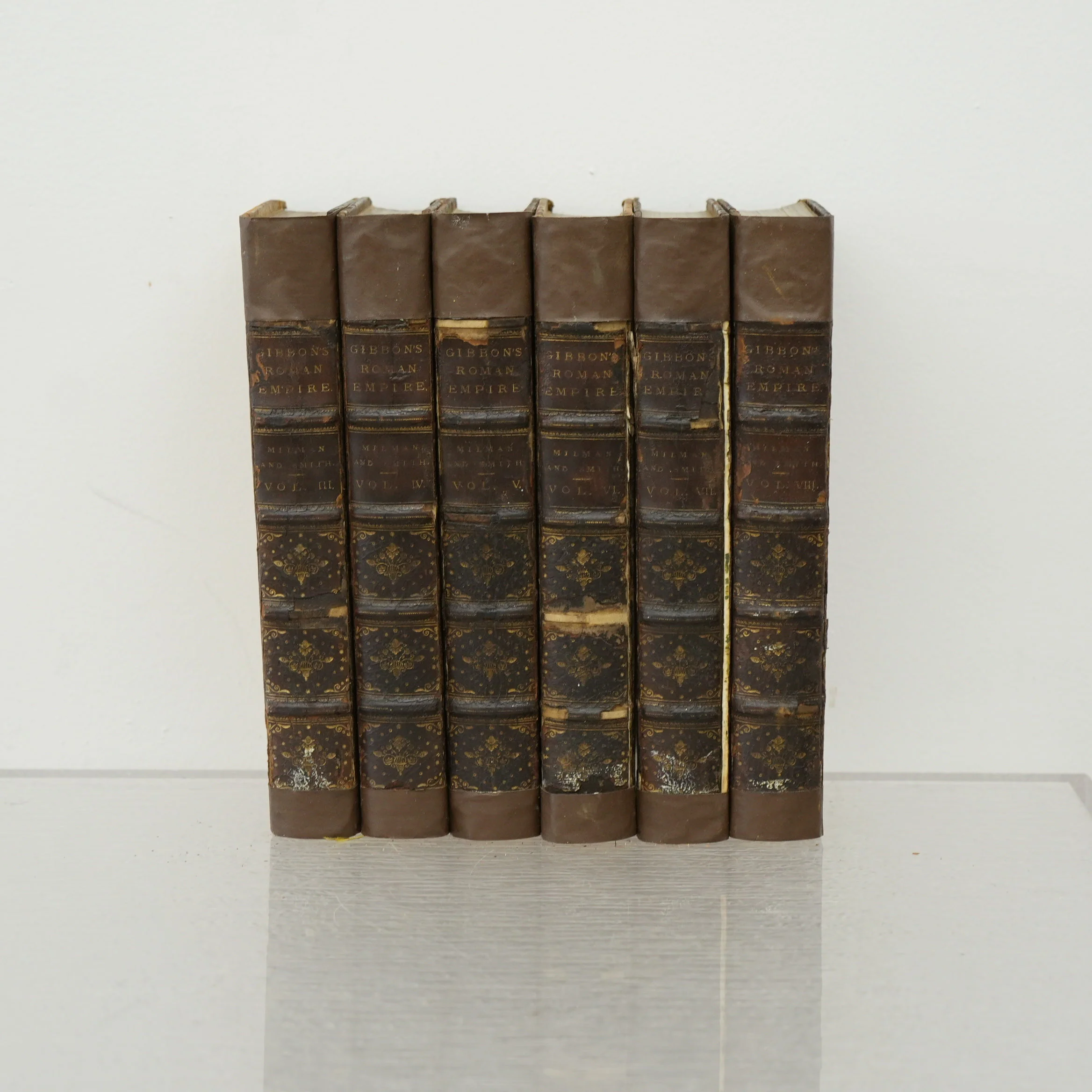 The History of The Decline and Fall of The Roman Empire Vol 3-8 Set by Edward Gibbon 1855