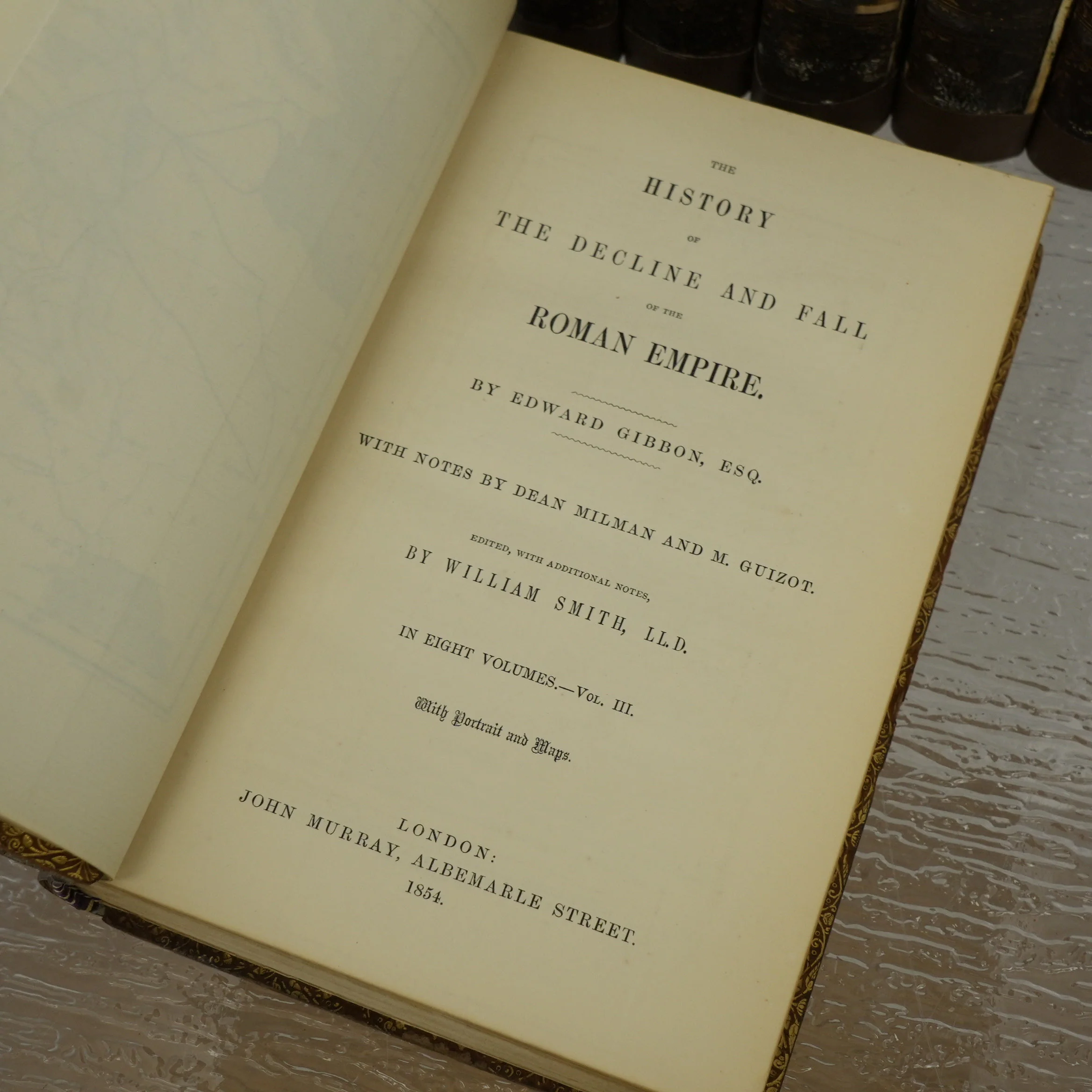 The History of The Decline and Fall of The Roman Empire Vol 3-8 Set by Edward Gibbon 1855 - Image 8