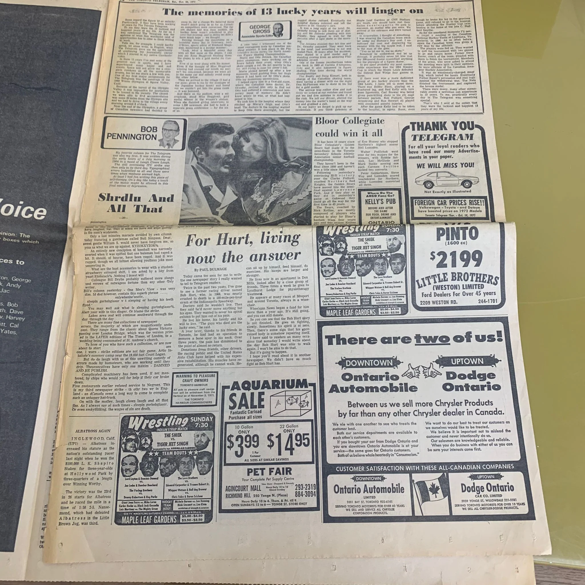 The Toronto Telegram Newspaper's Final Issue - Page 1-16 INCOMPLETE - Image 3