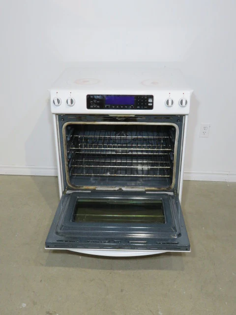 White KitchenAid Electric Range - Image 2