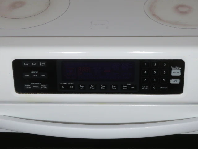 White KitchenAid Electric Range - Image 7