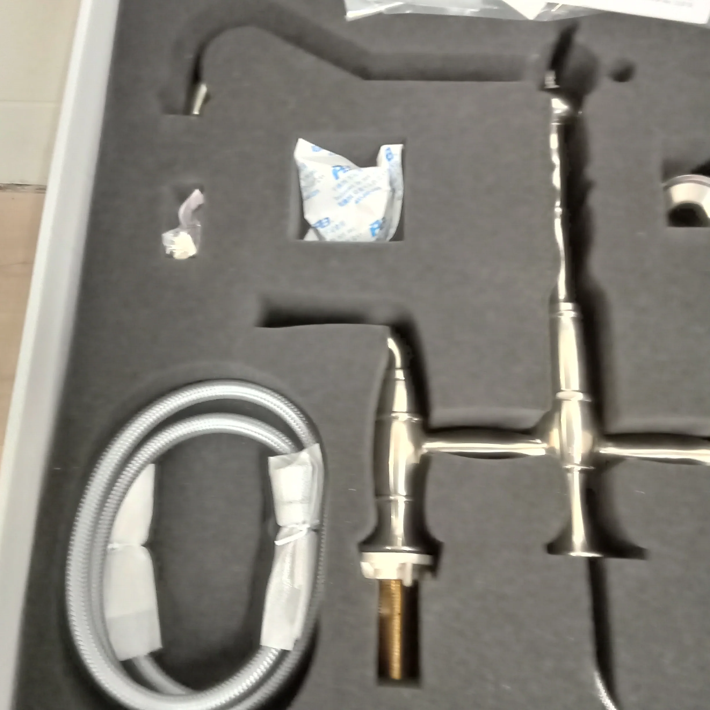 Widespread Kitchen Faucet with Side Spray - Image 2