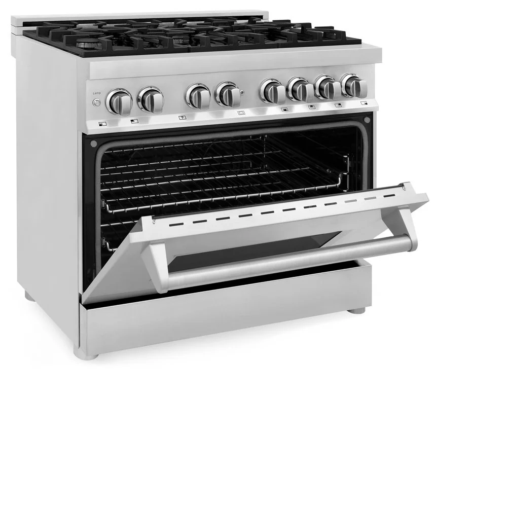 ZLINE 36” 4.6 cu. ft. Range with Gas Stove and Electric Oven in Stainless Steel - Image 4