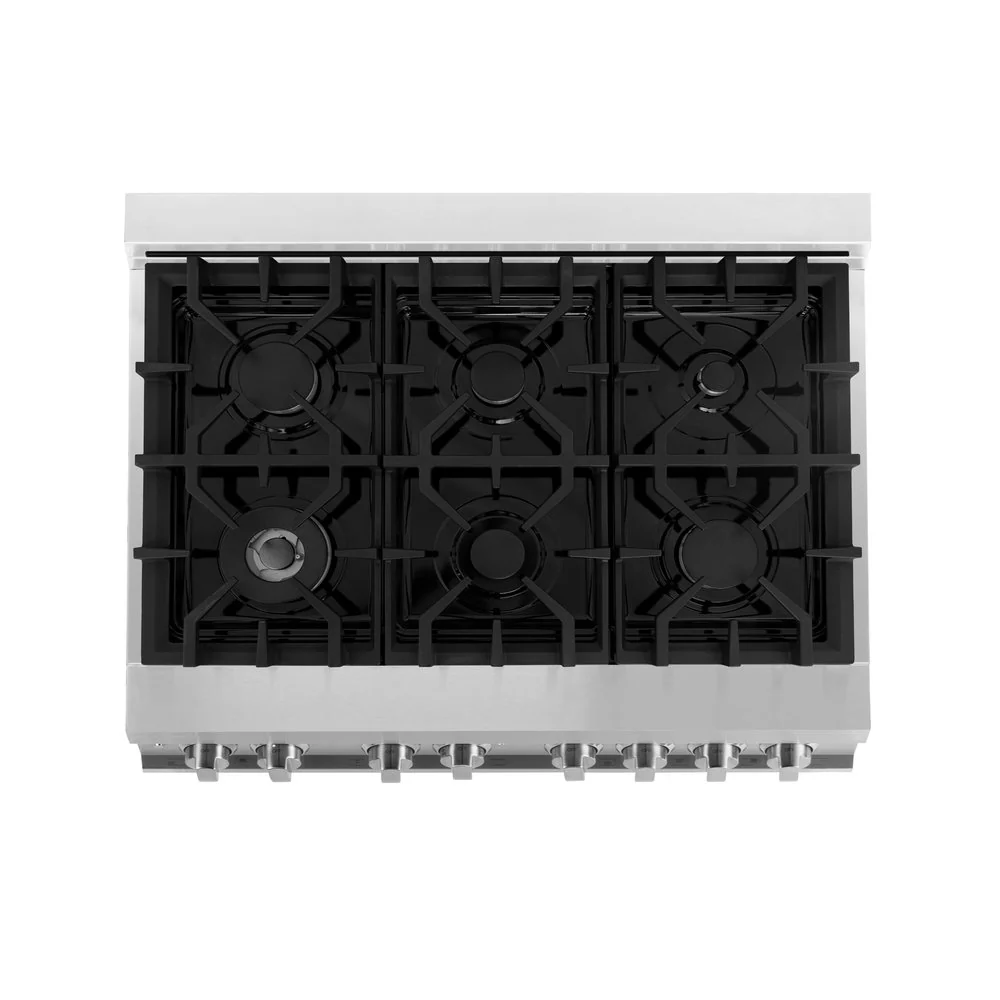 ZLINE 36” 4.6 cu. ft. Range with Gas Stove and Electric Oven in Stainless Steel - Image 6